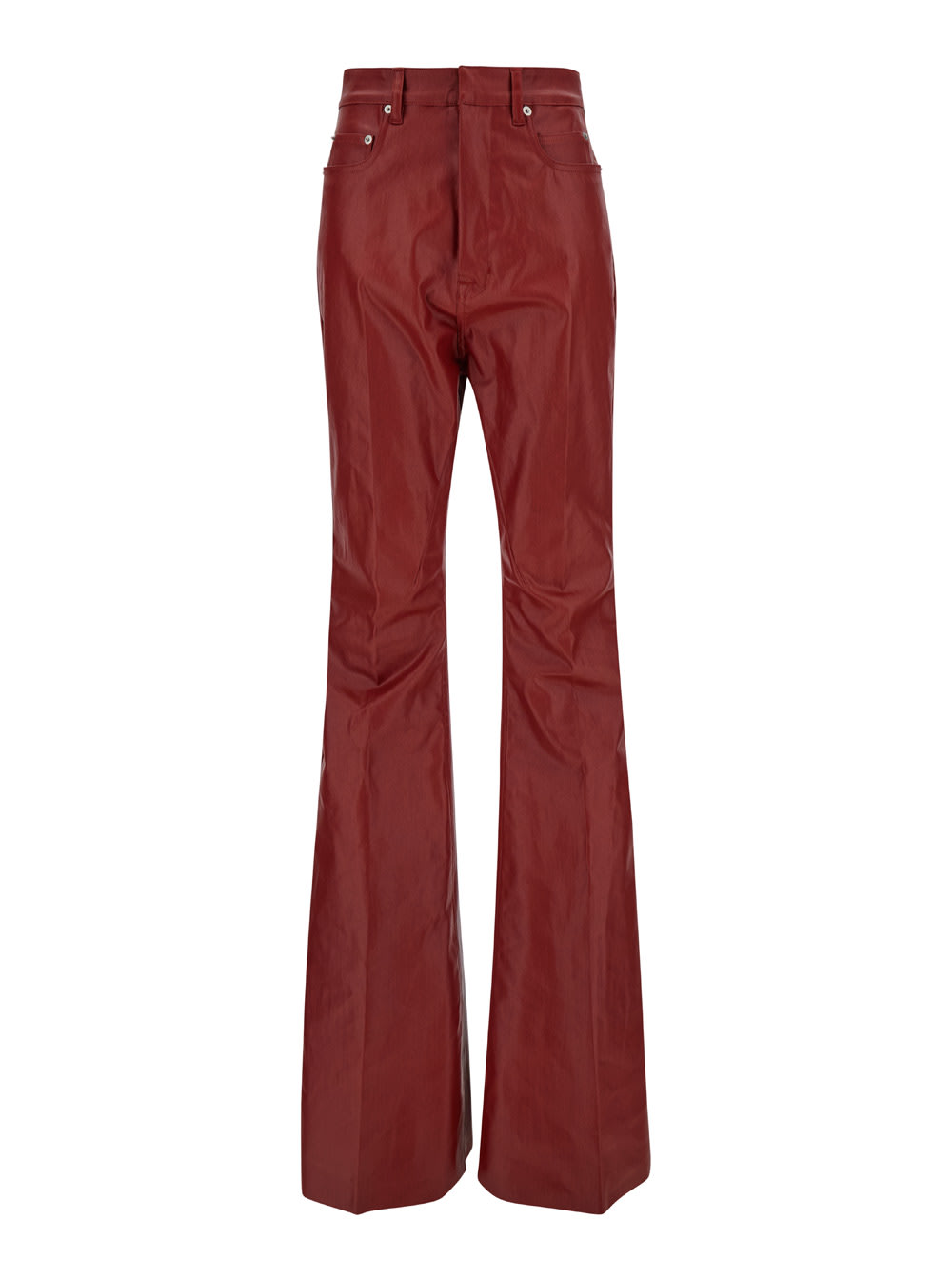 Shop Rick Owens Bolan Bootcut In Red