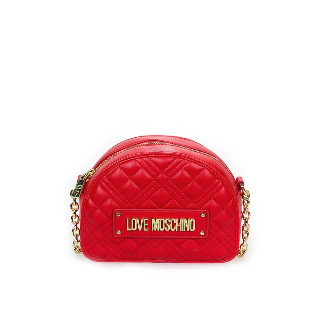 Love Moschino Quilted Nappa Red Small Crossbody Bag