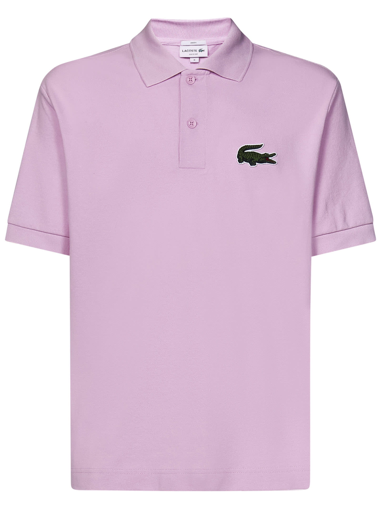 Shop Lacoste Original Polo L.12.12 Loose Fit Polo Shirt In Pink