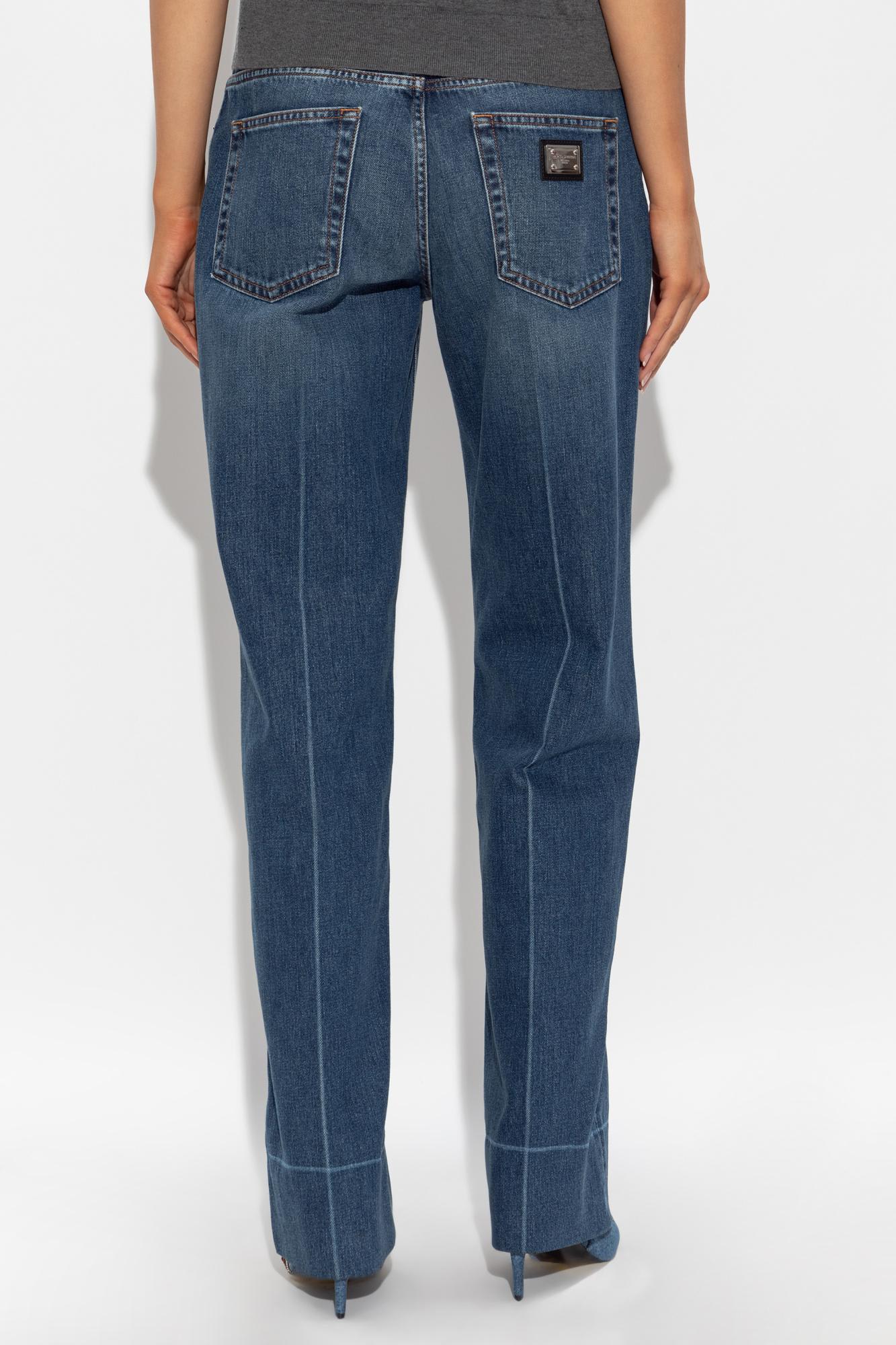 Dolce & Gabbana Straight-leg Jeans In Multi