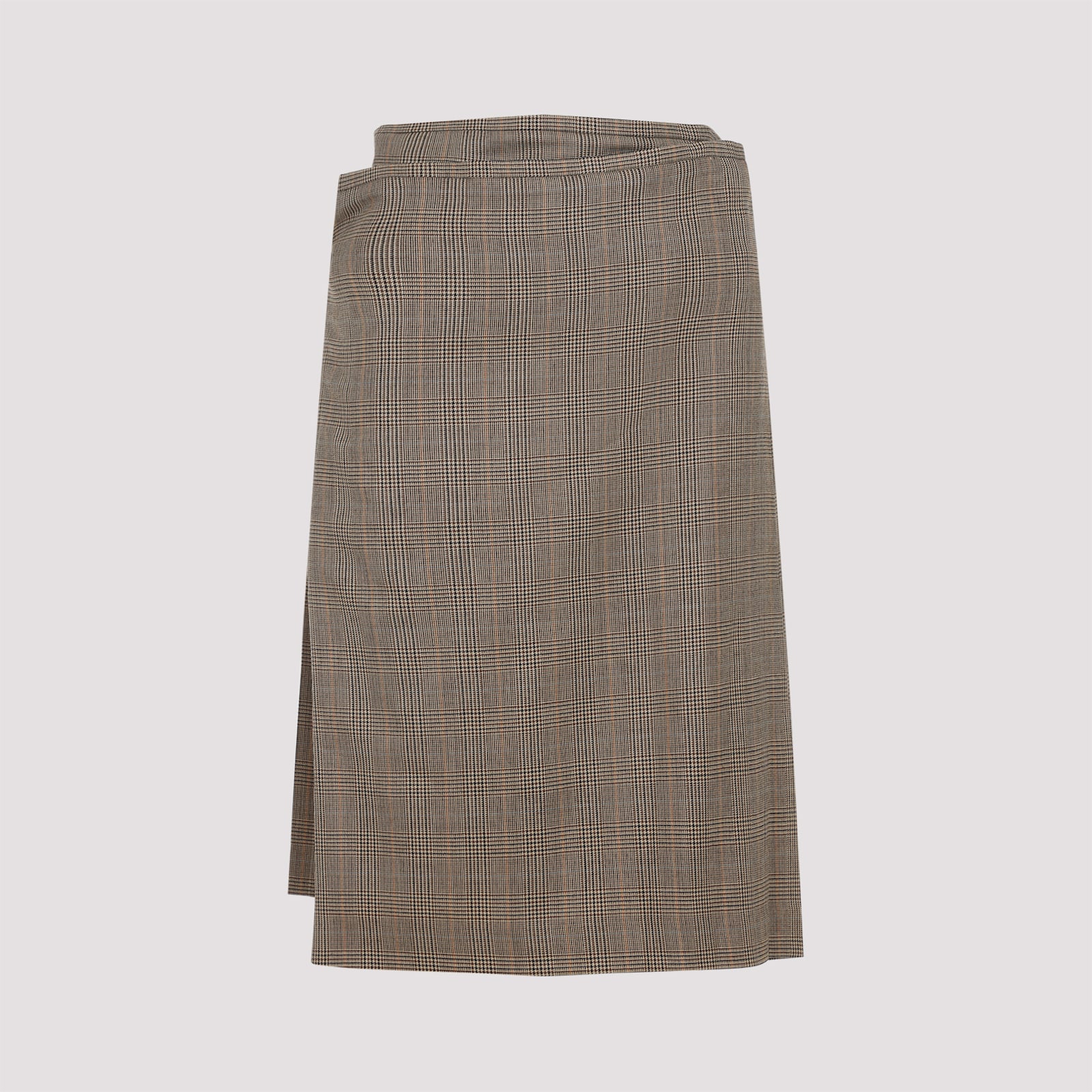 Phoebe Philo Kilt Midi Skirt In Gray