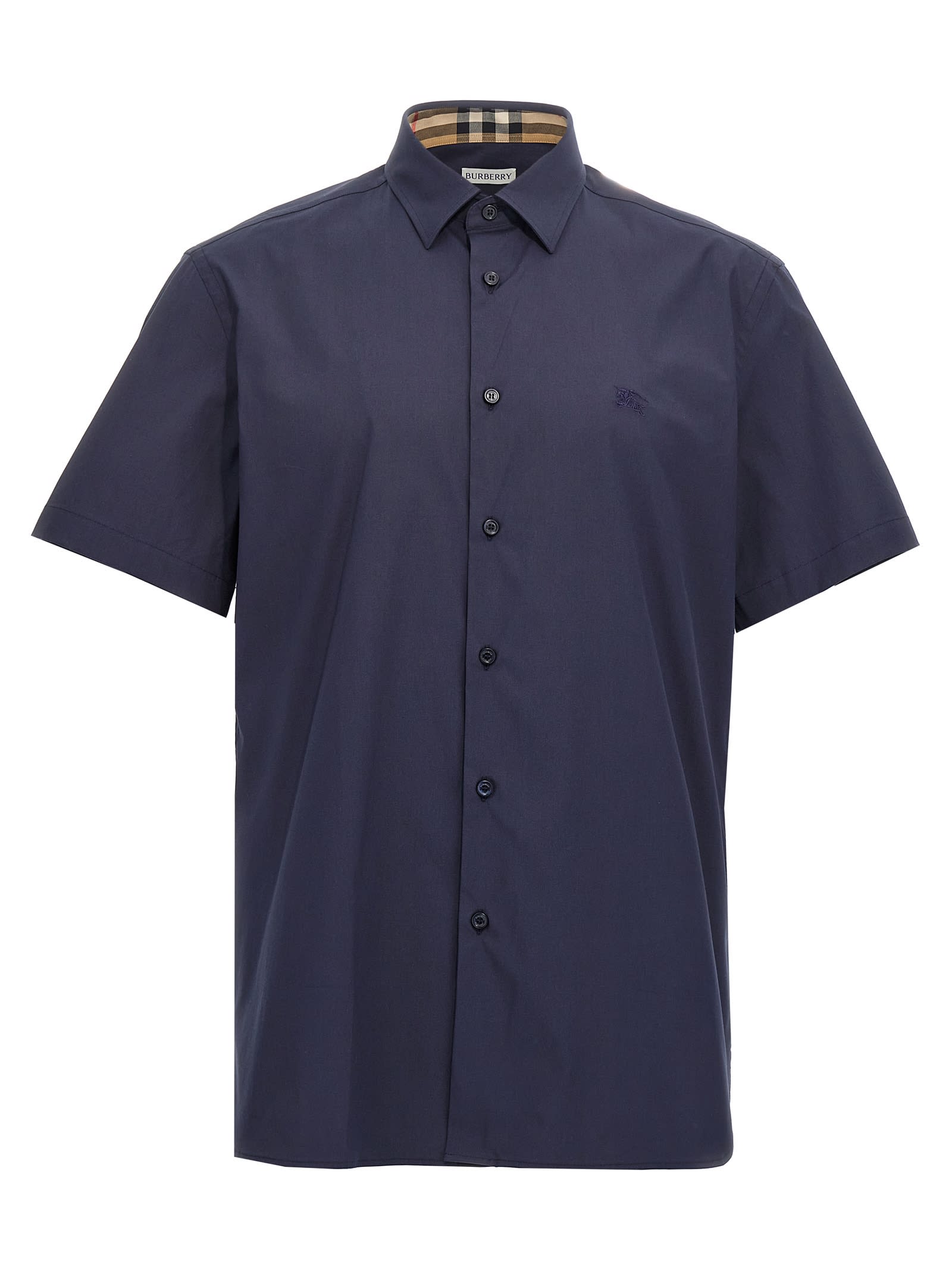 Shop Burberry Sherfield Shirt In Blue