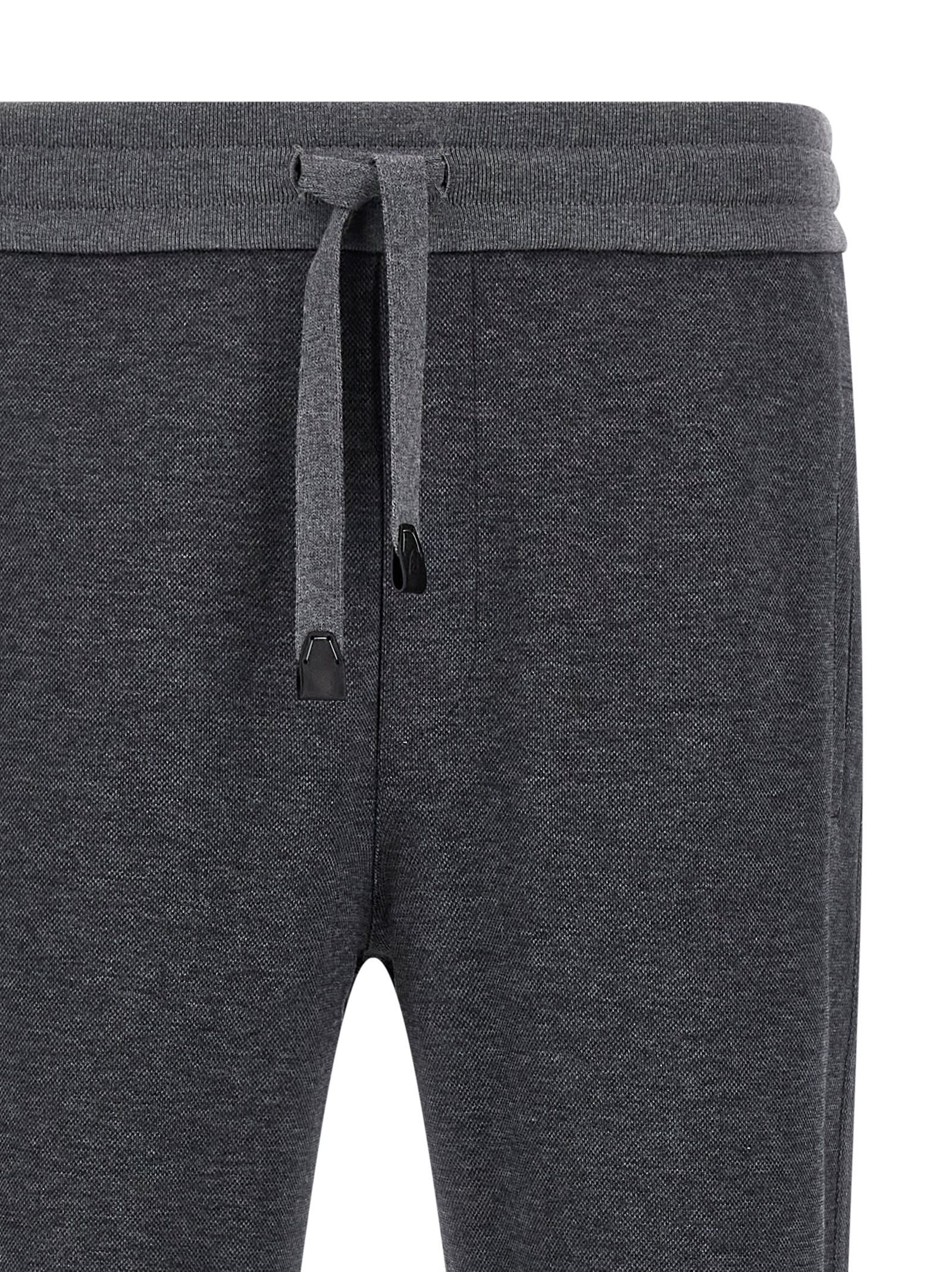 Brioni Comfortable Joggers Featuring Elastic Waistband In Gray