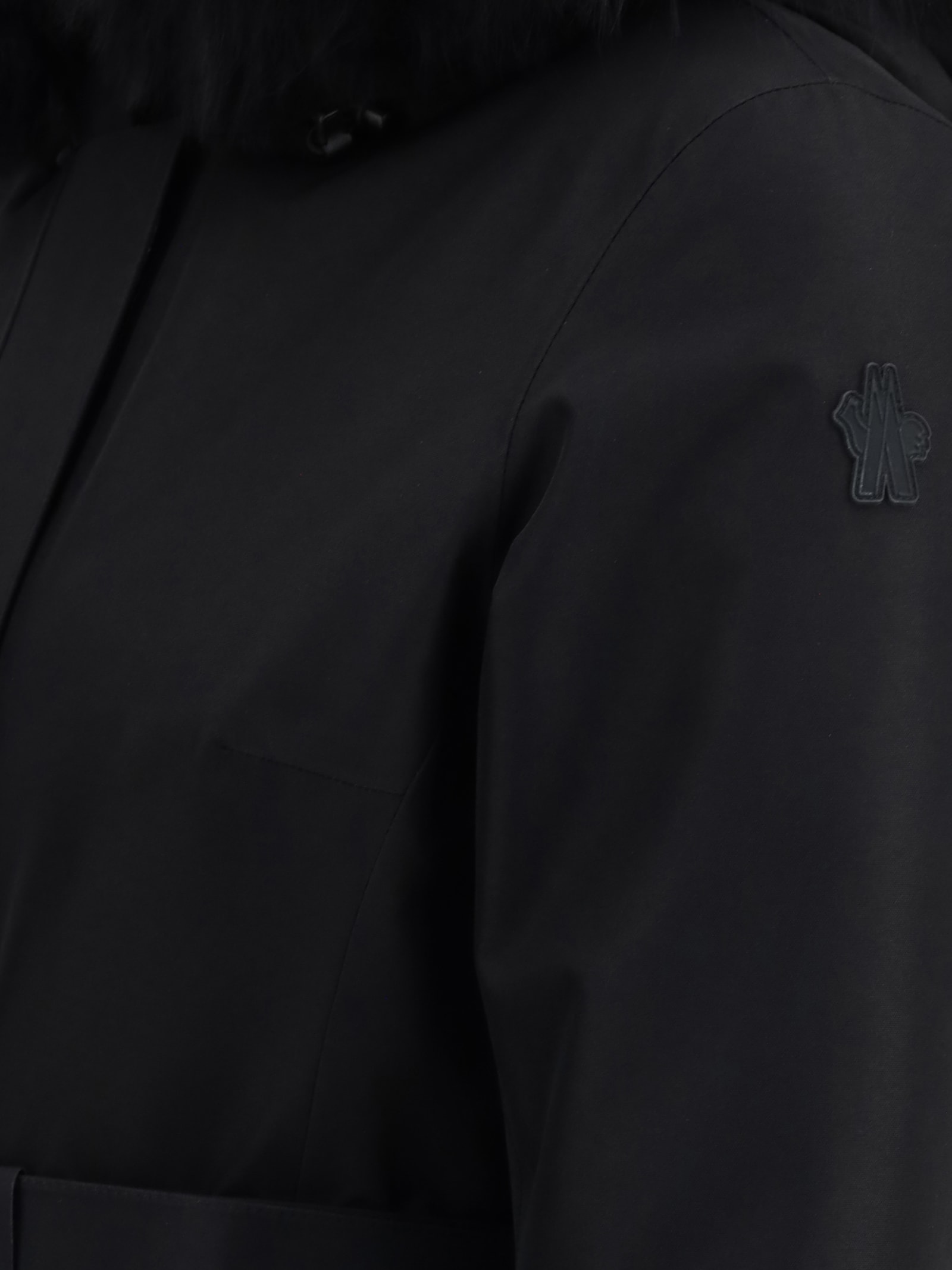 Moncler Laplance Hooded Ski Jacket In Black