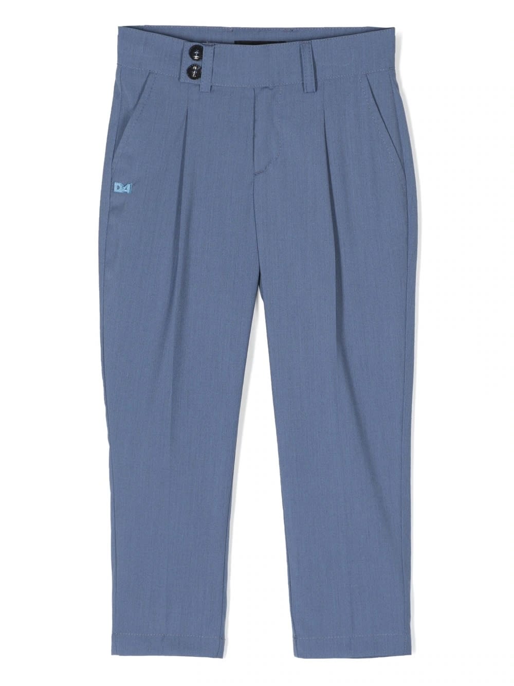 Shop Daniele Alessandrini Pleated Trousers In Light Blue