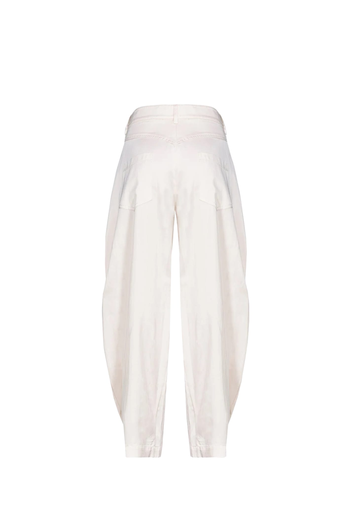 Shop Pinko Pants In Ivory