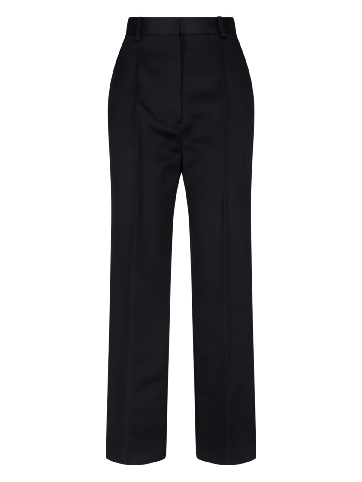 Straight Silk Pants
