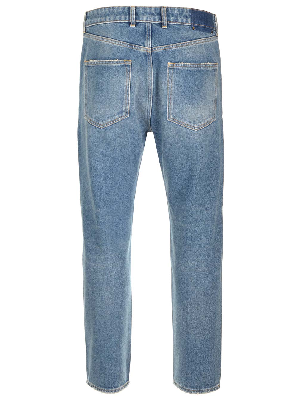 Shop Golden Goose Golden Happy Stone Washed Jeans In Denim