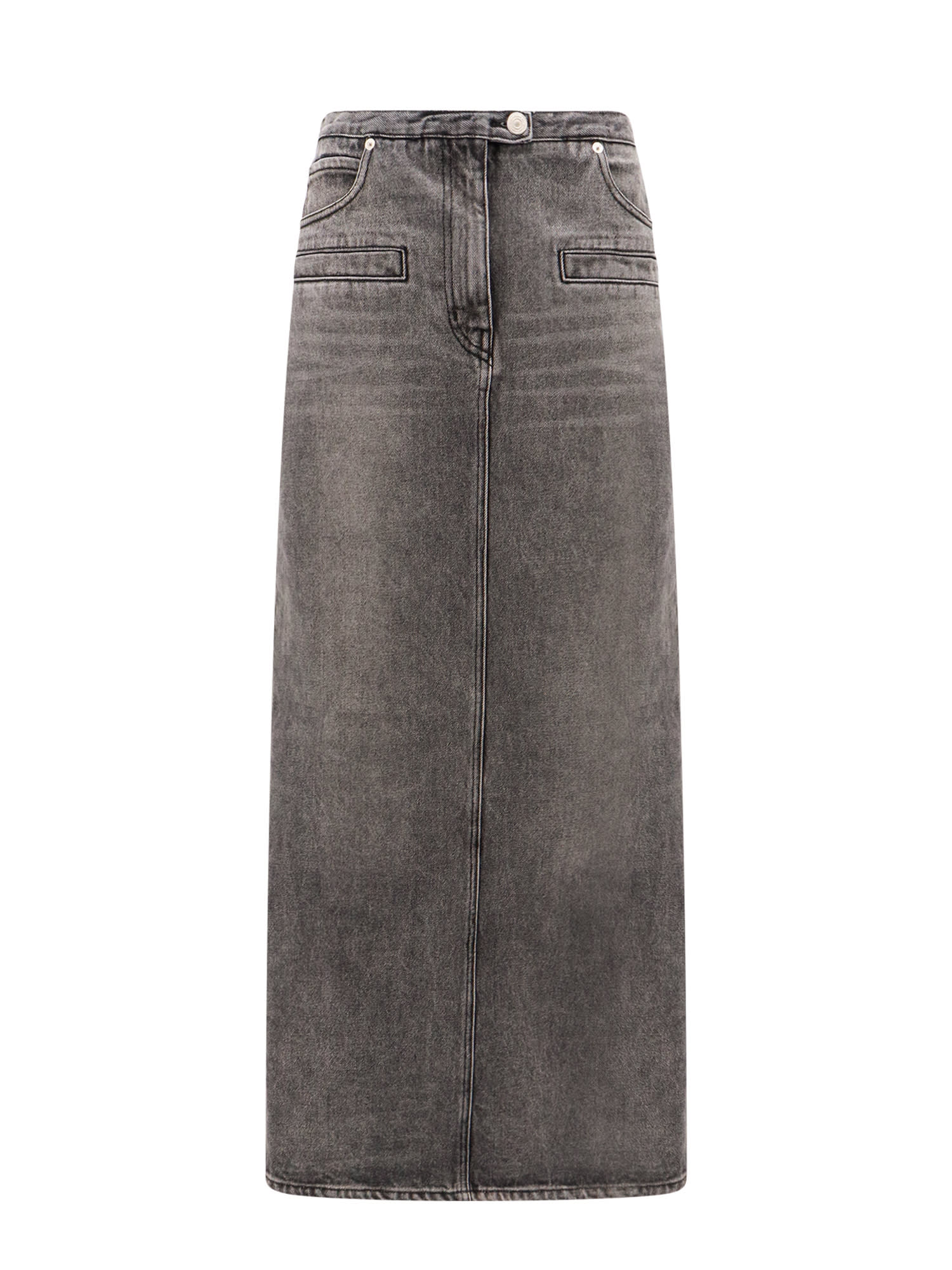 Shop Courrèges Heritage Skirt In Grey
