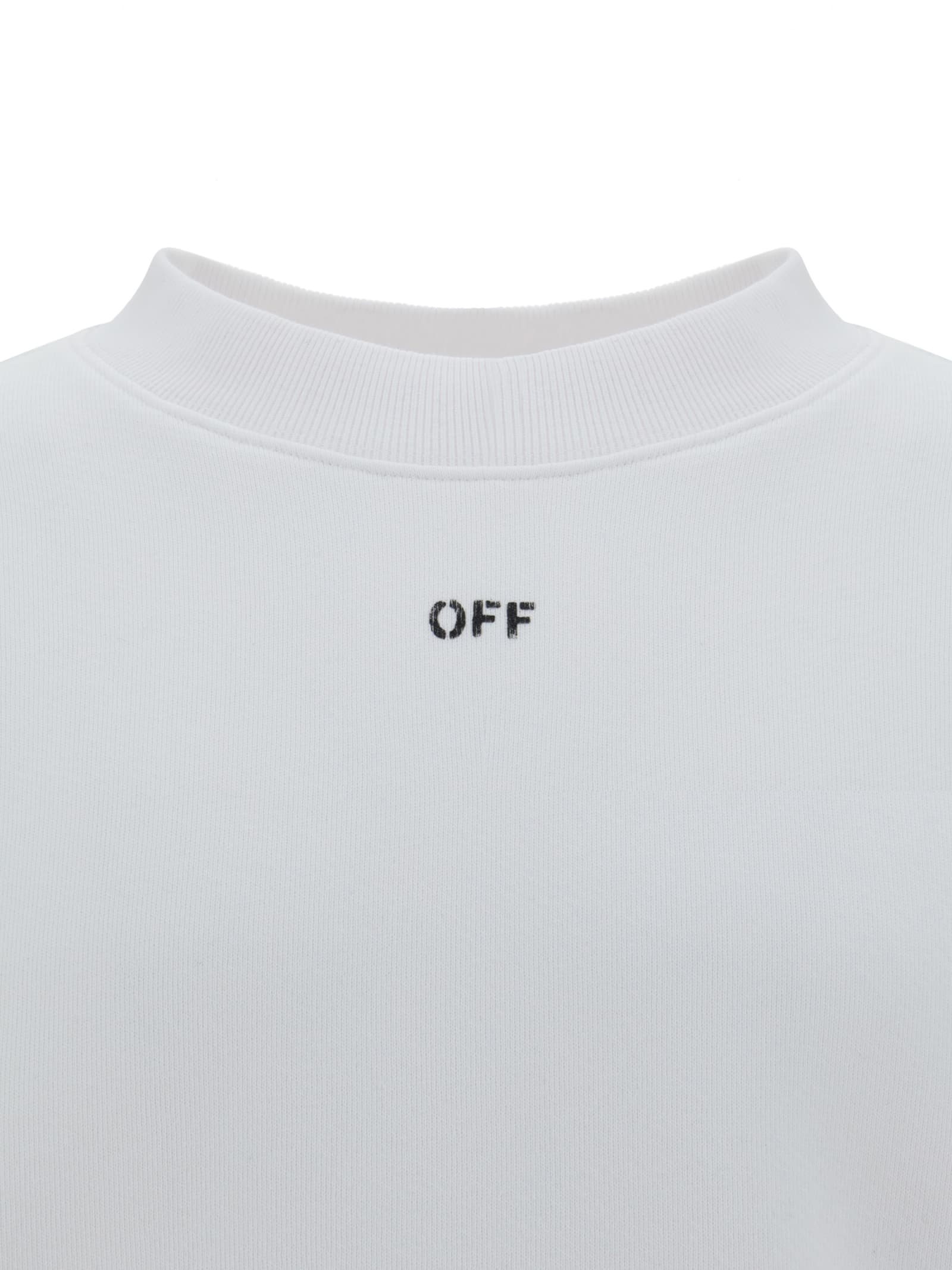 Shop Off-white Sweatshirt In White Black