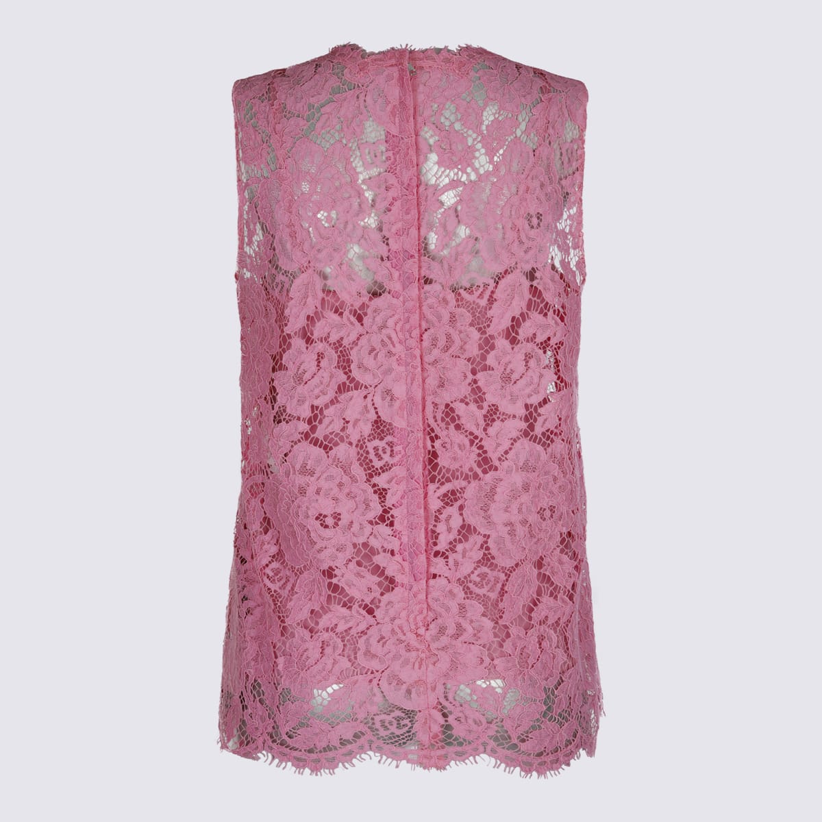 Shop Dolce & Gabbana Pink Viscose Blend Top In Rosa 2