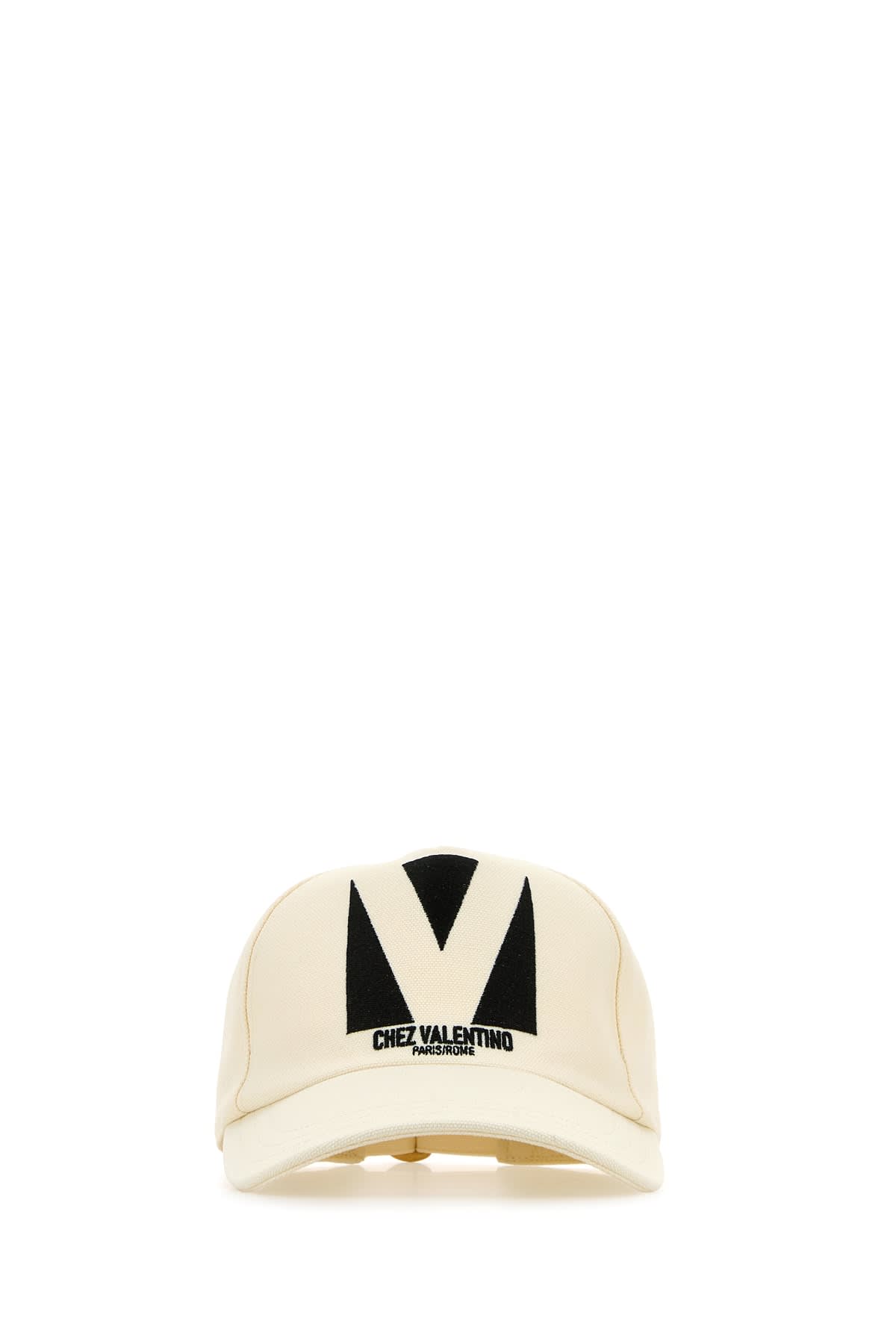 Chez Valentino Cotton Baseball Hat With Embroidery