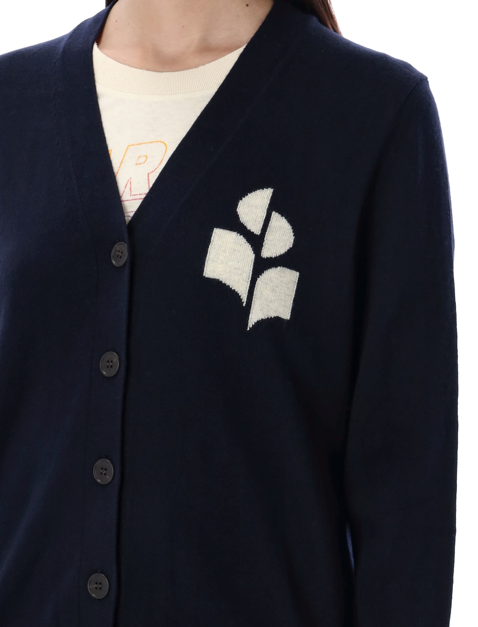 Shop Marant Etoile Karin Cardigan In Midnight