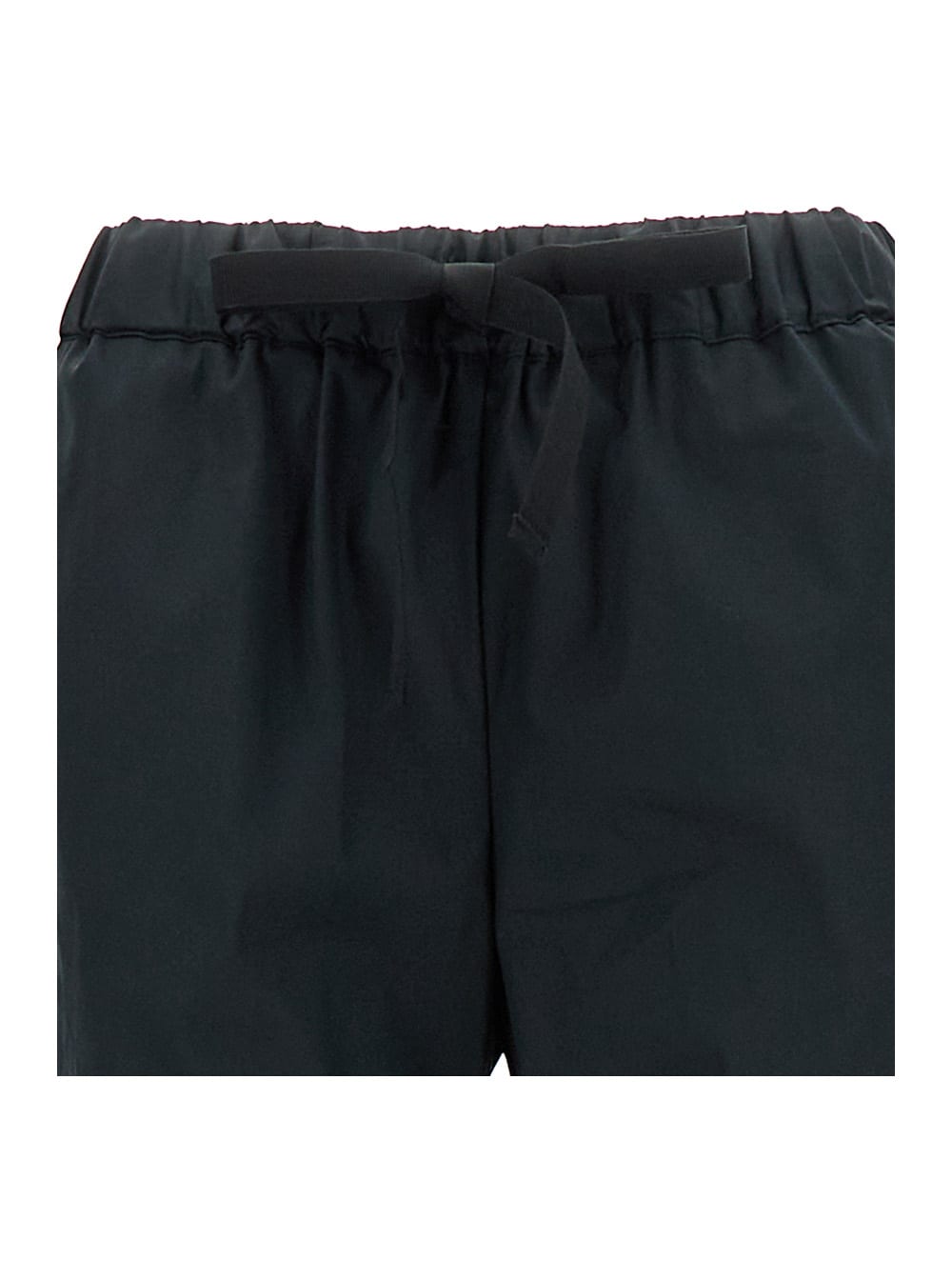 Shop Semicouture Black Crop Cut Pants In Cotton Blend Woman In Nero