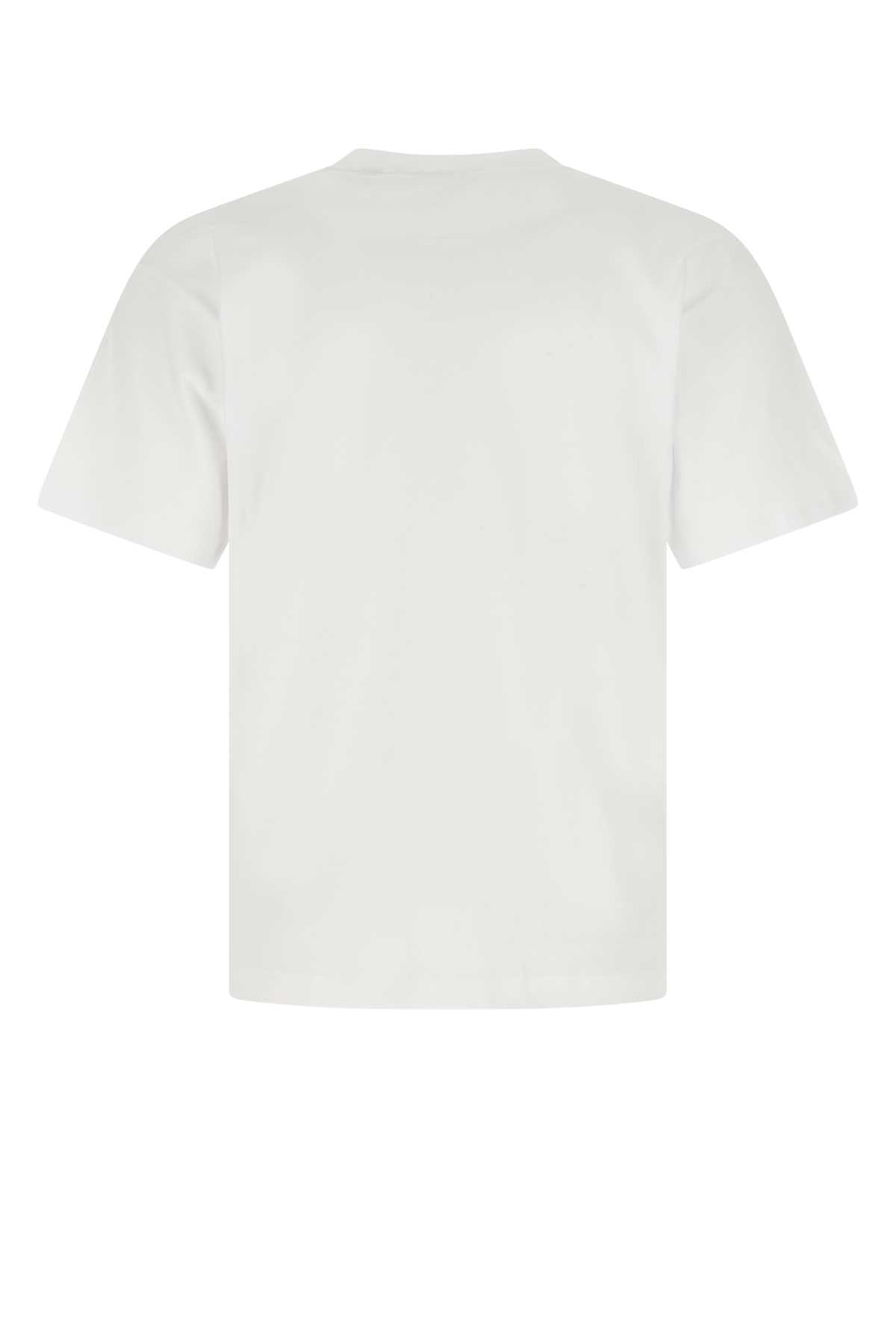 Shop Gcds White Cotton Oversize T-shirt In 01