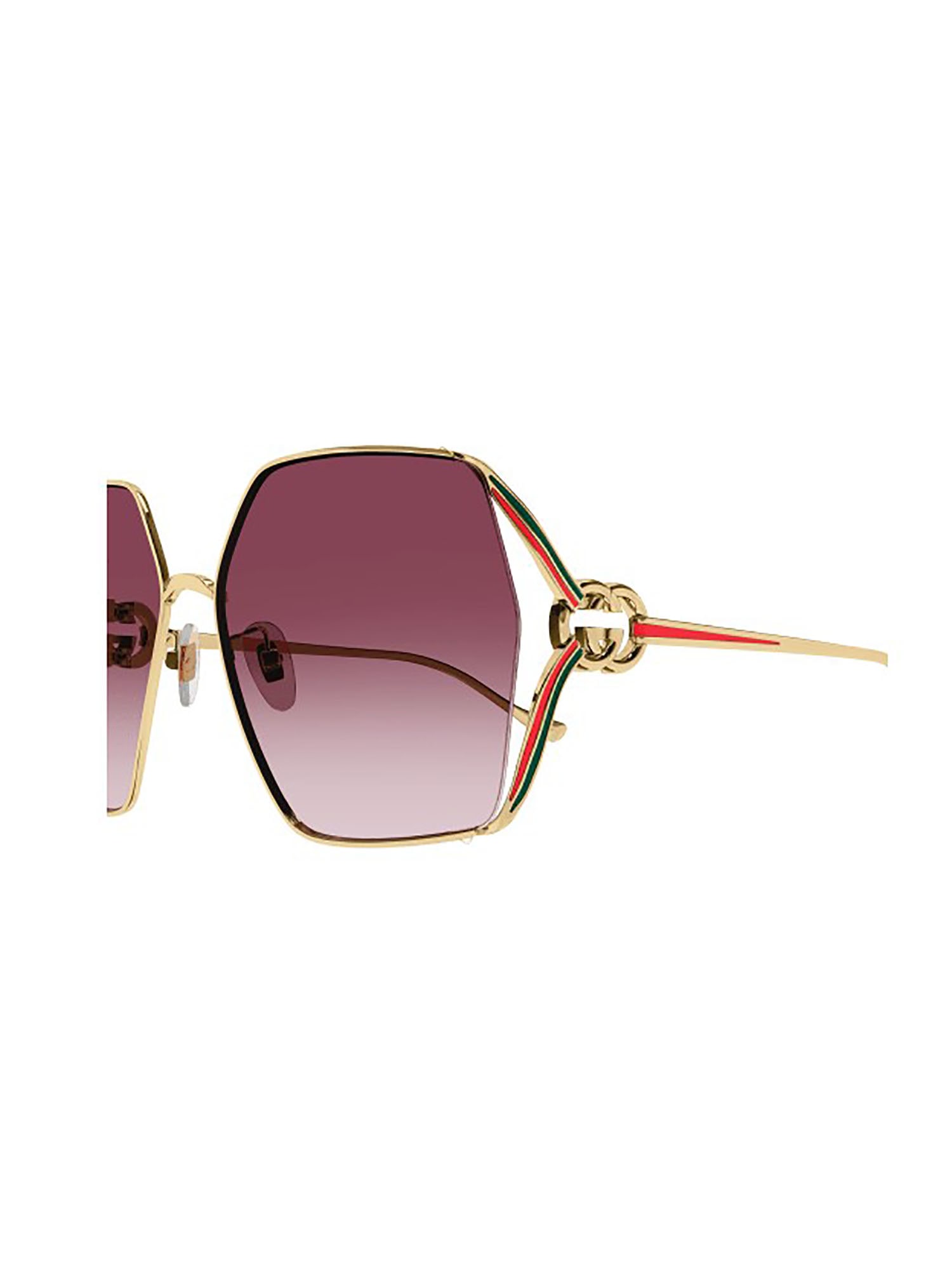Shop Gucci Gg1322sa Sunglasses In Gold Gold Red