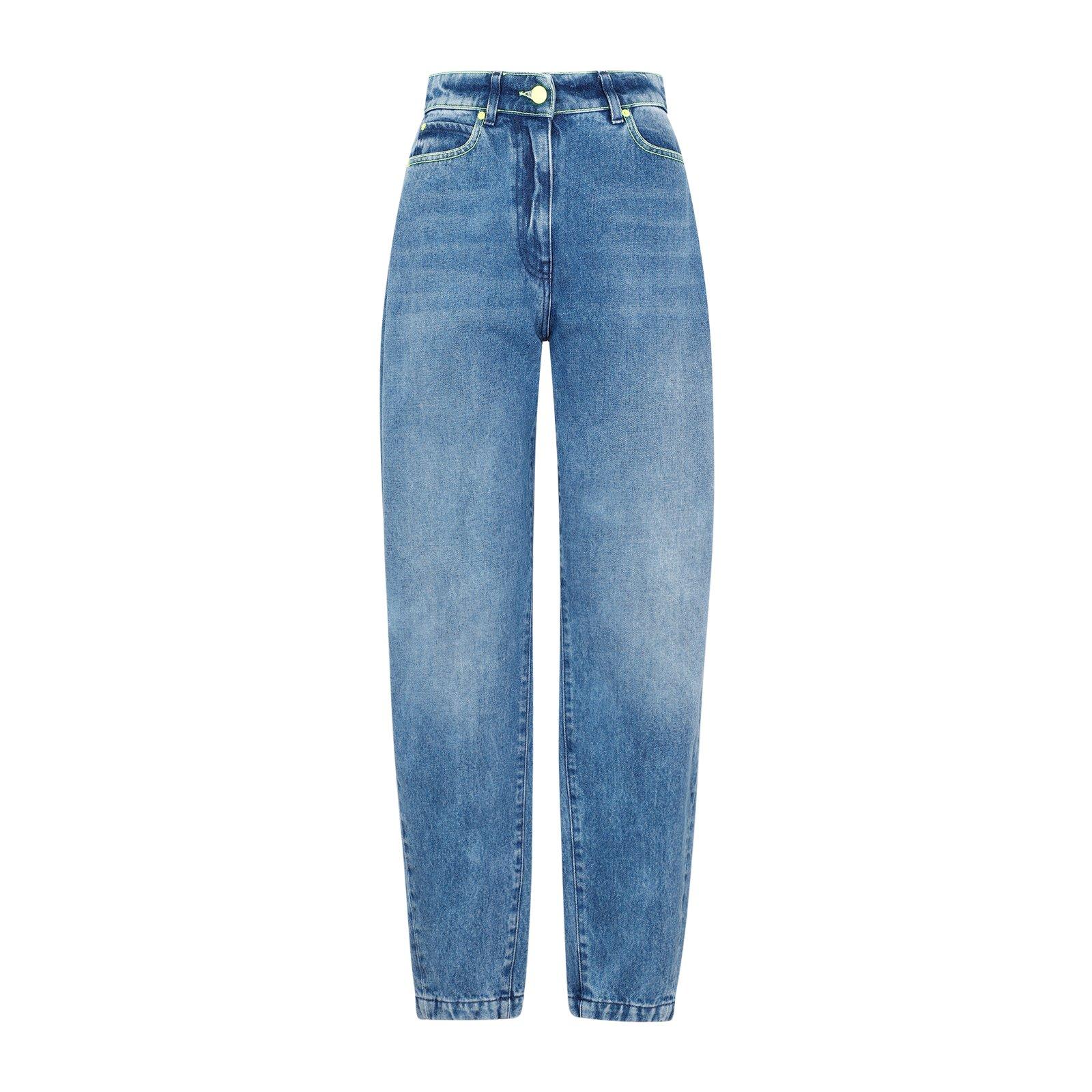 MSGM Logo-patch Tapered Jeans