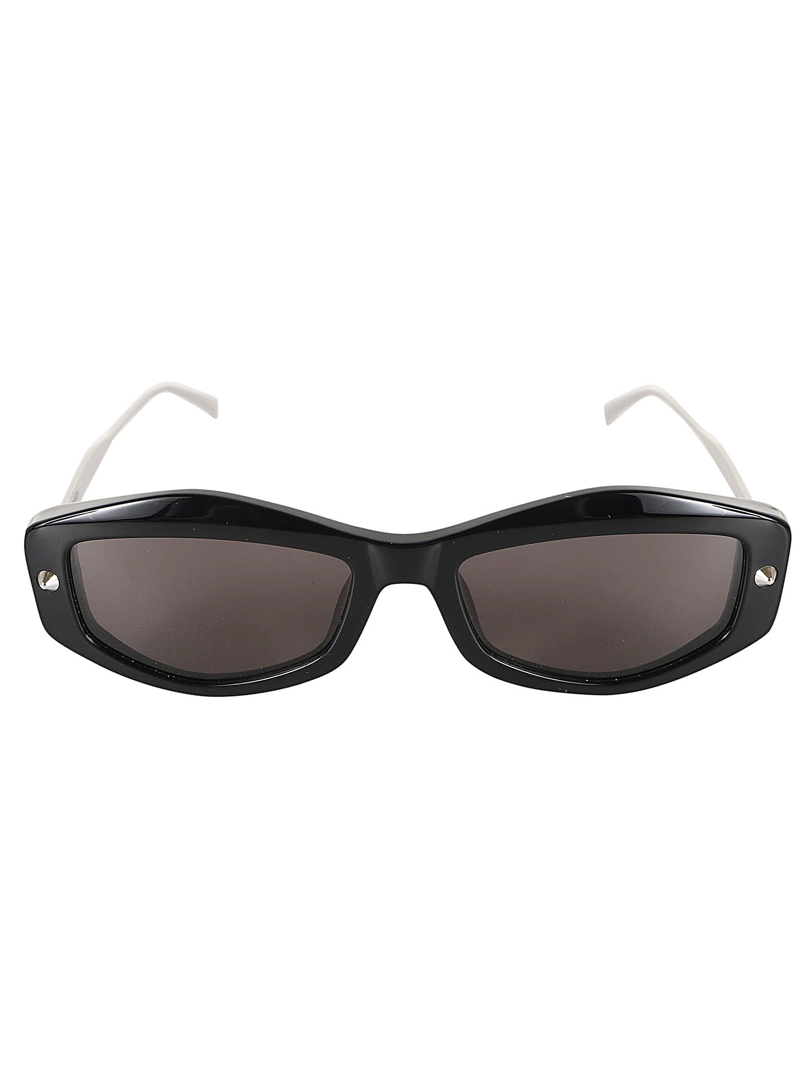 Shop Alexander Mcqueen Am0482s In Black Silver Smoke