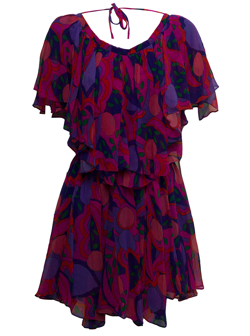 Isabel Marant Womans Amelie Multicolor Silk Dress