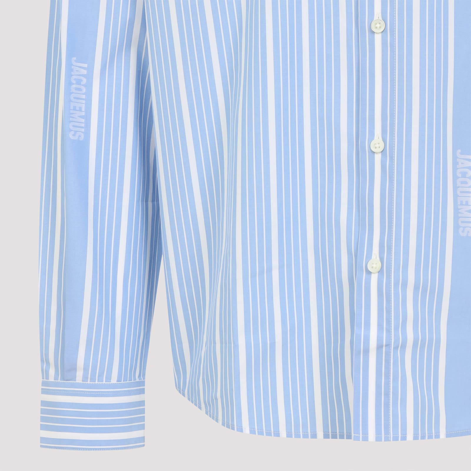 Jacquemus Trousers Cruise Cotton Elasticated Waistband In Blue