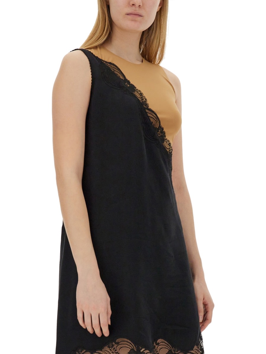 Shop Mm6 Maison Margiela Midi Dress In Black