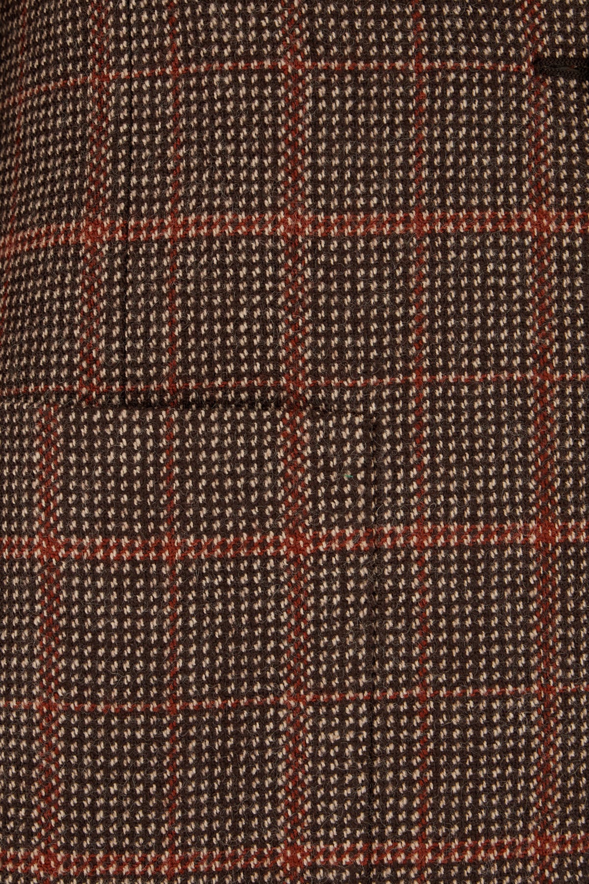 Chloé Single-breasted Checked Brown Wool Jacket Women In Brown