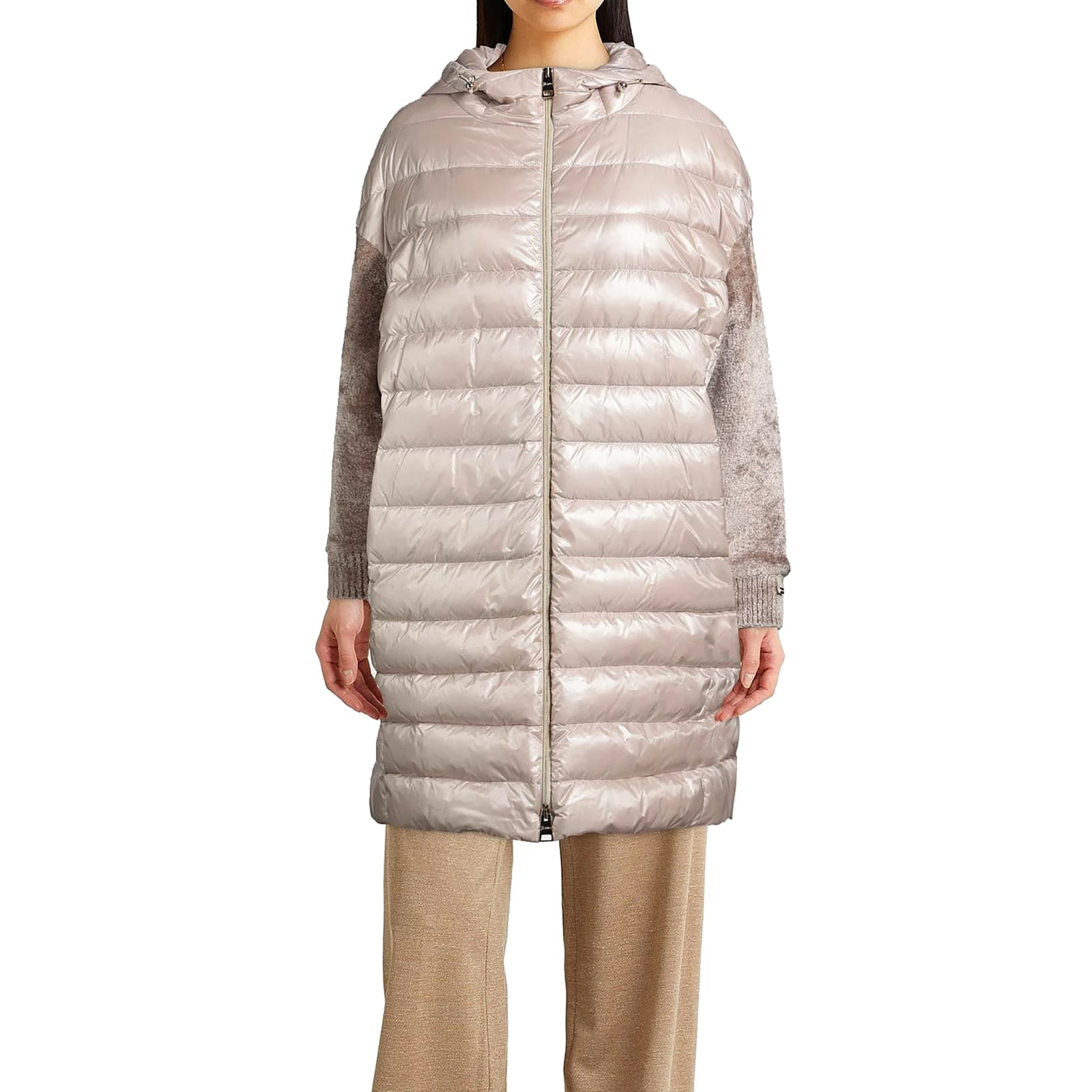 Herno Padded Coat In Neutral