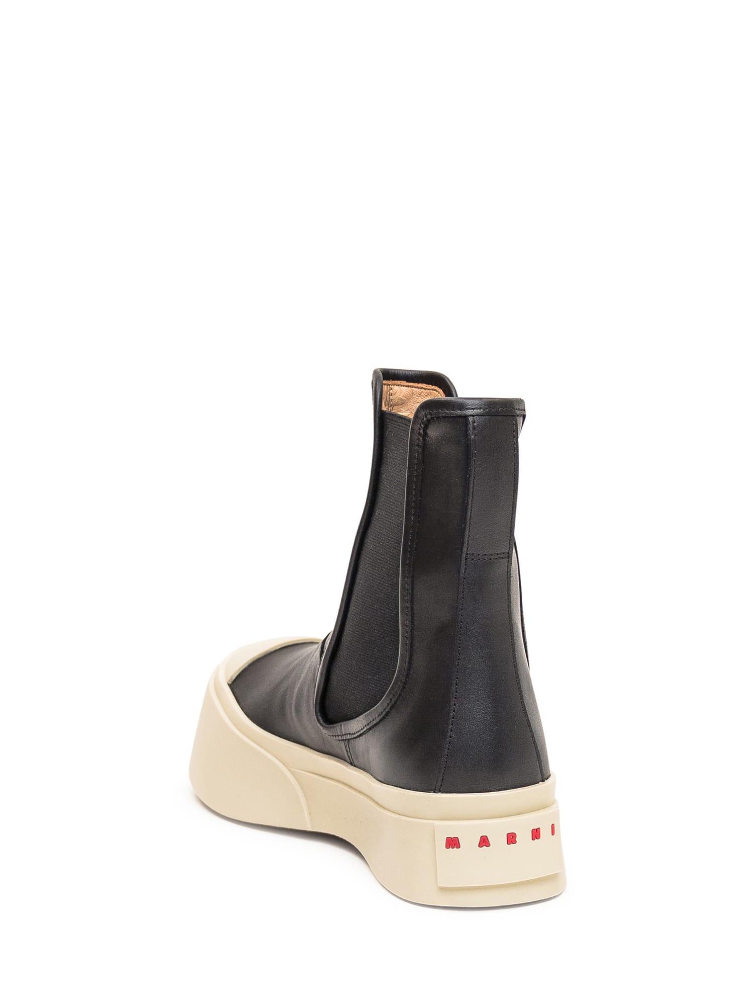 Shop Marni Chelsea Boot In Black