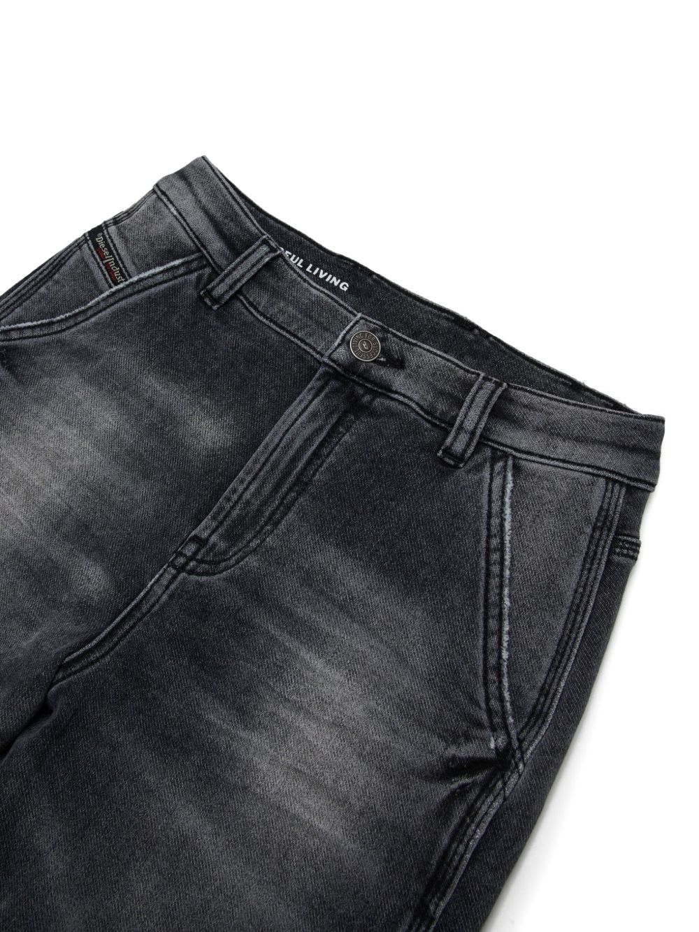 Diesel Kids D-argjx-work-j Jeans In Black