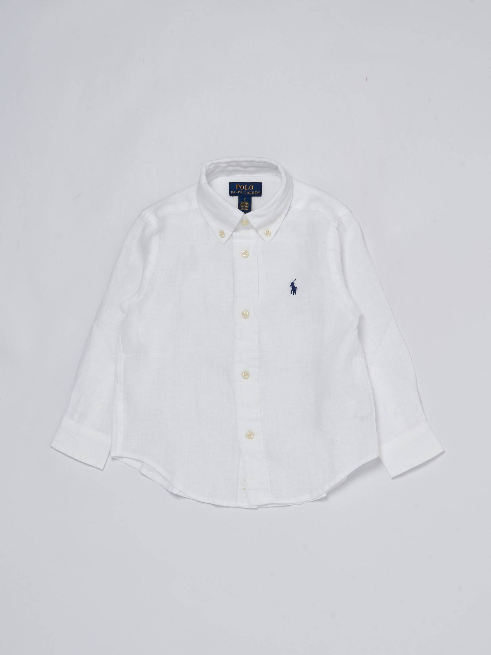 Polo Ralph Lauren Kids' Shirt Shirt In Bianco