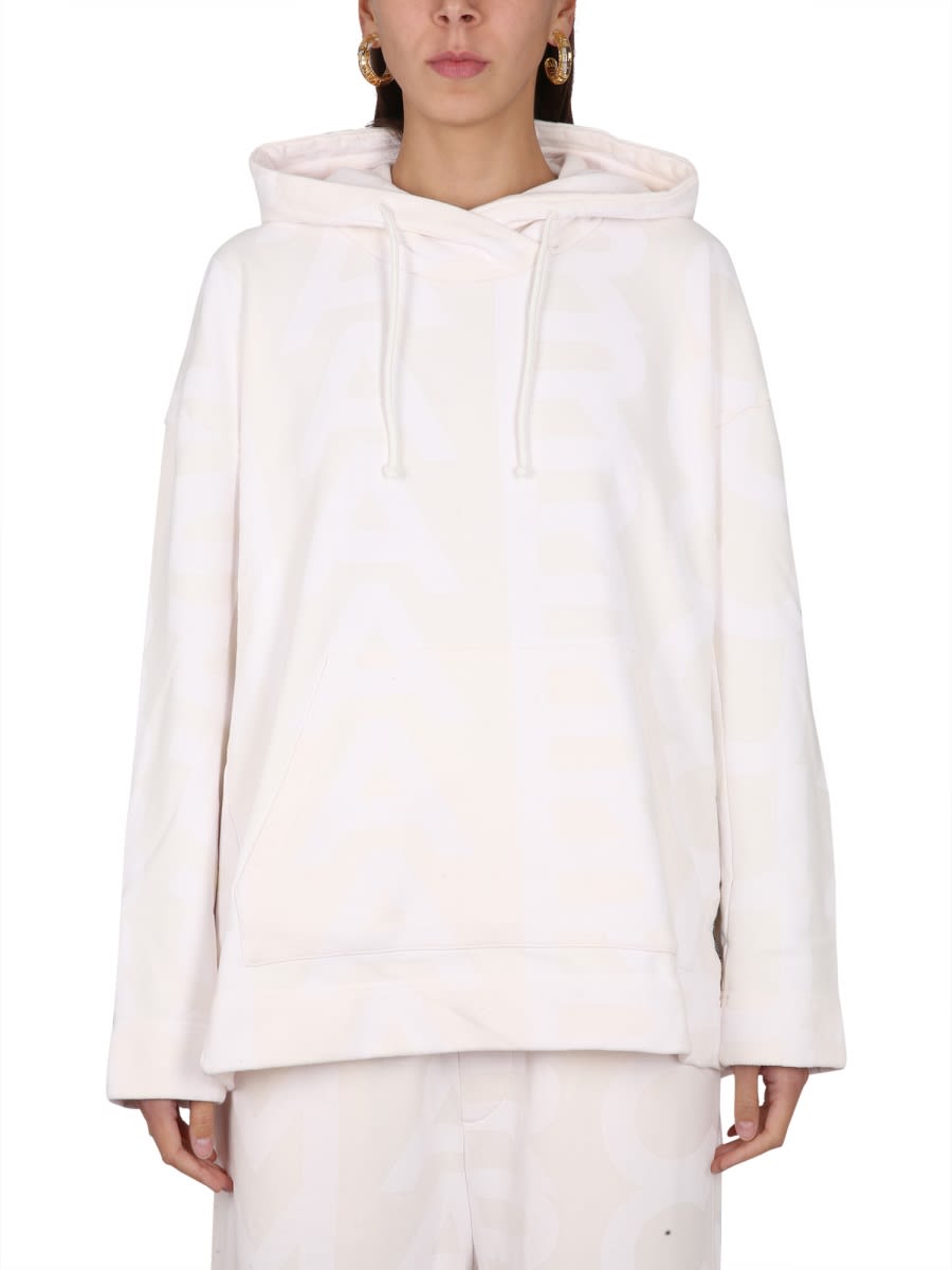 Marc Jacobs Women Monogram Sweatshirt In White