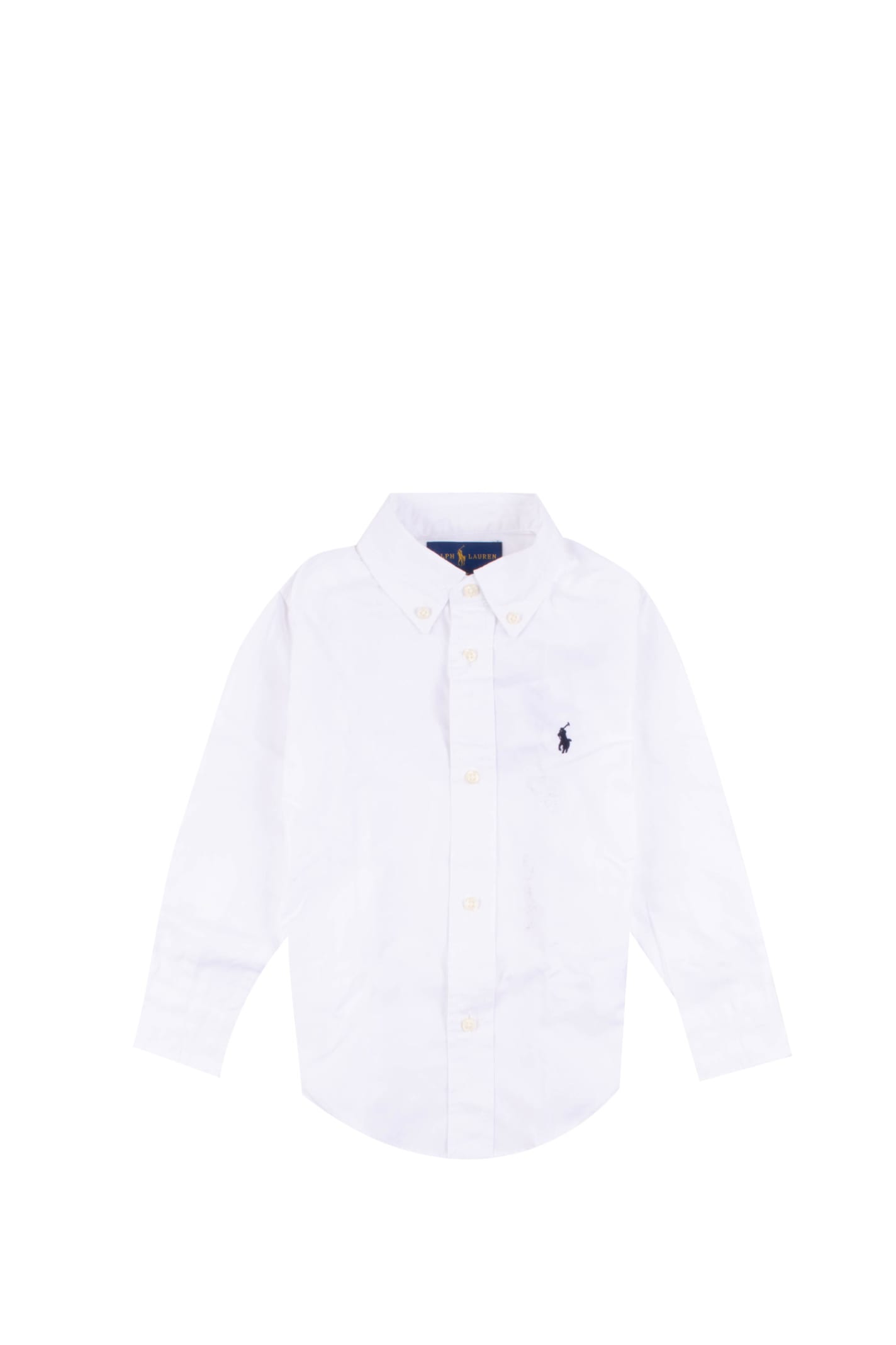 Ralph Lauren Kids' Cotton Shirt In White