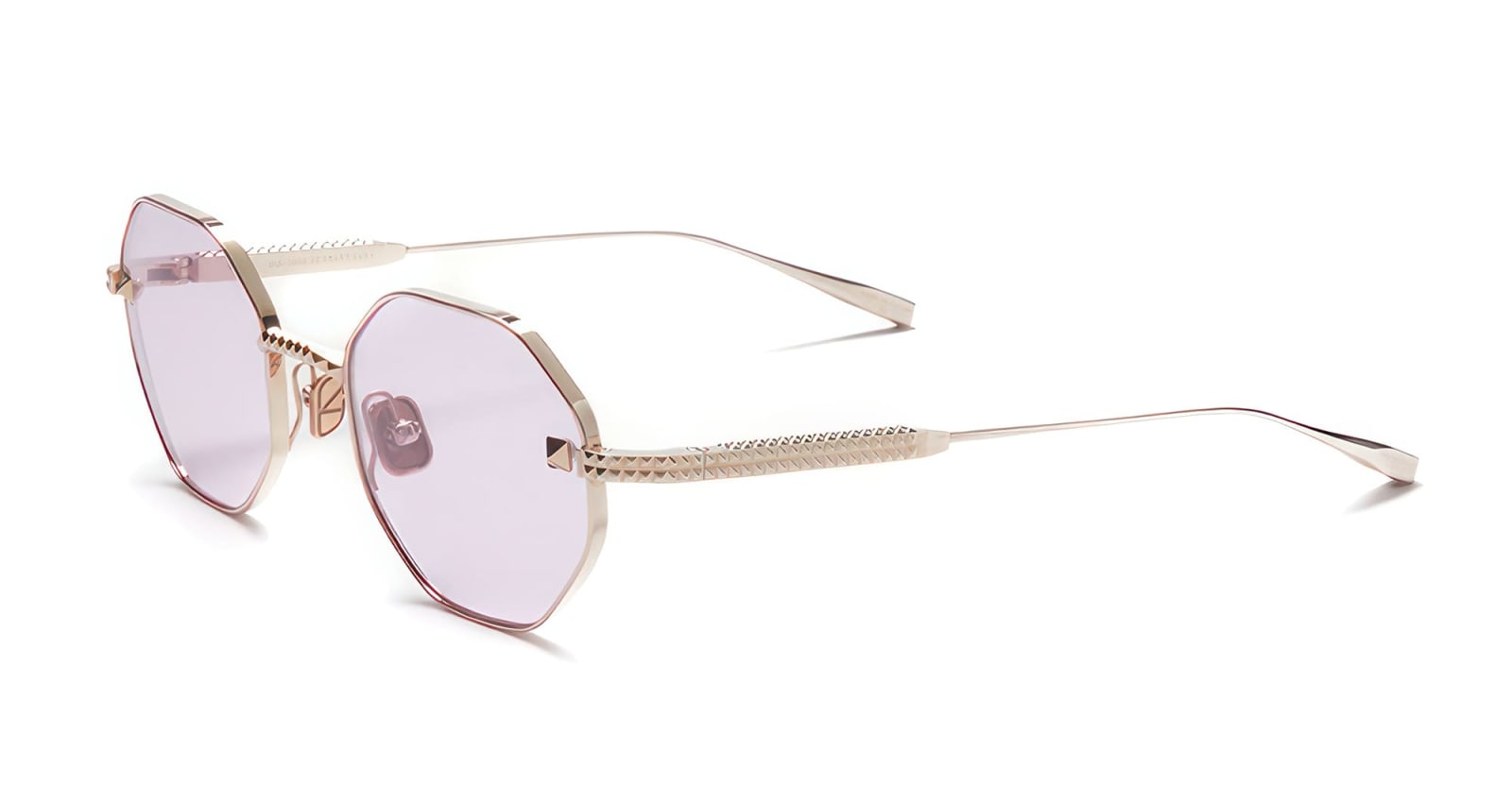Shop Valentino V-stud - Gold Rx Sunglasses
