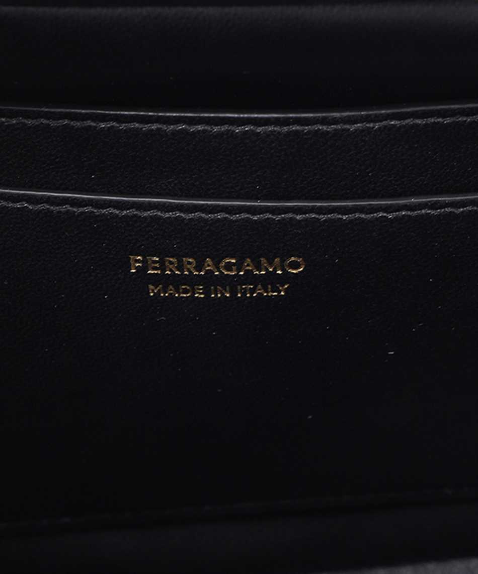 Shop Ferragamo Leather Crossbody Bag In Black