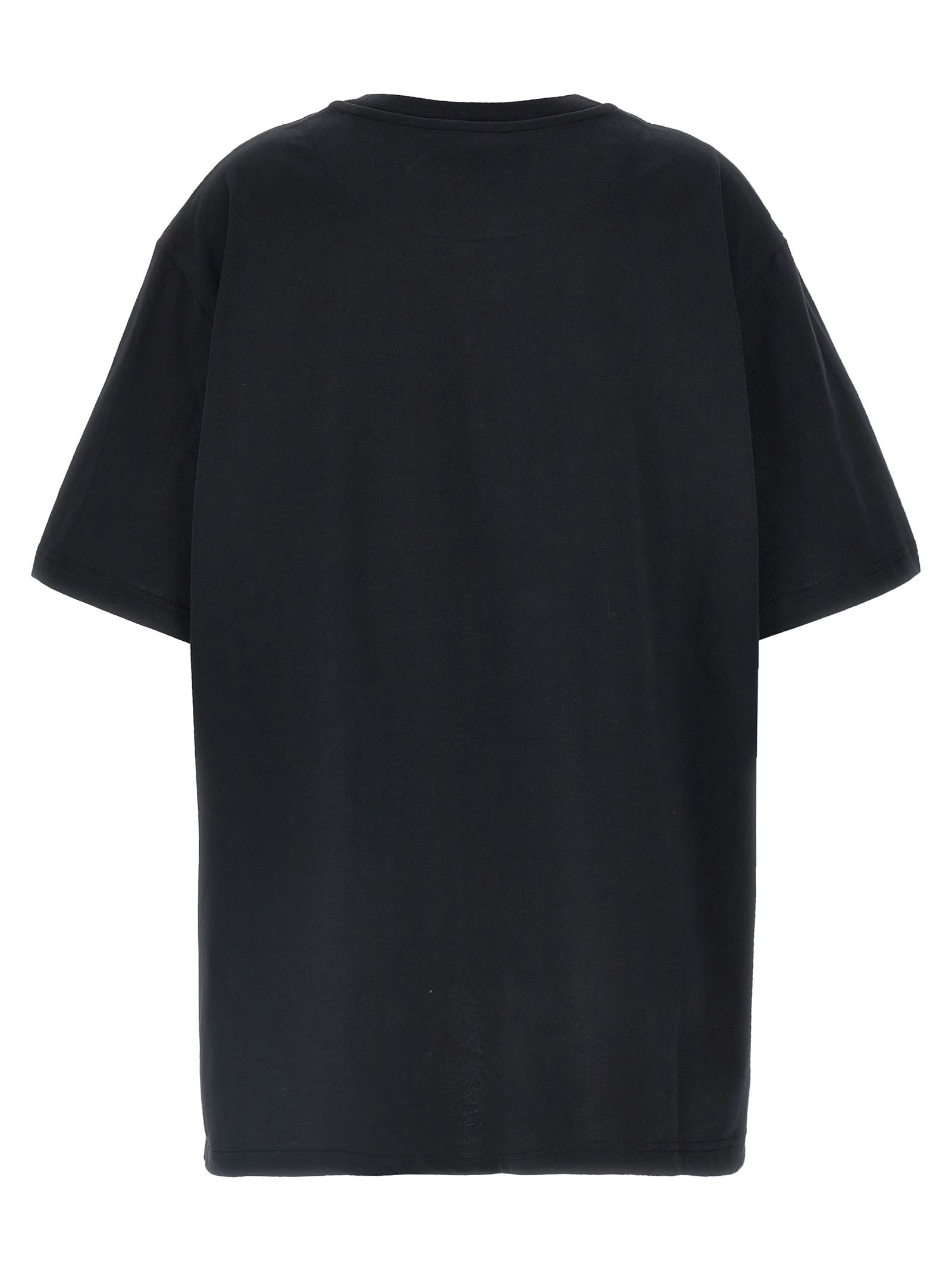 Attico T-shirt Black In Black