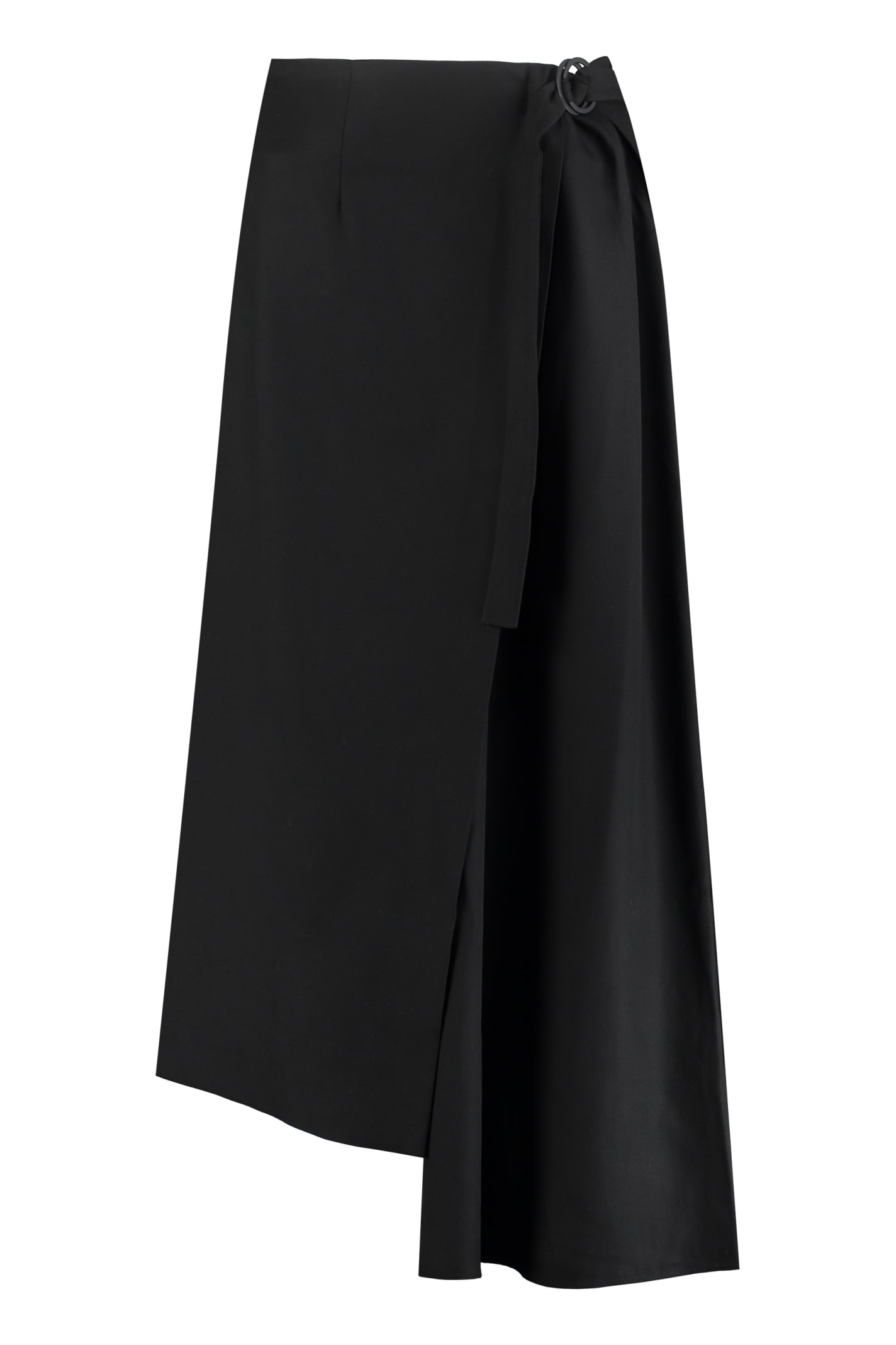 Mother Of Pearl Ava A-line Midi Skirt In Black