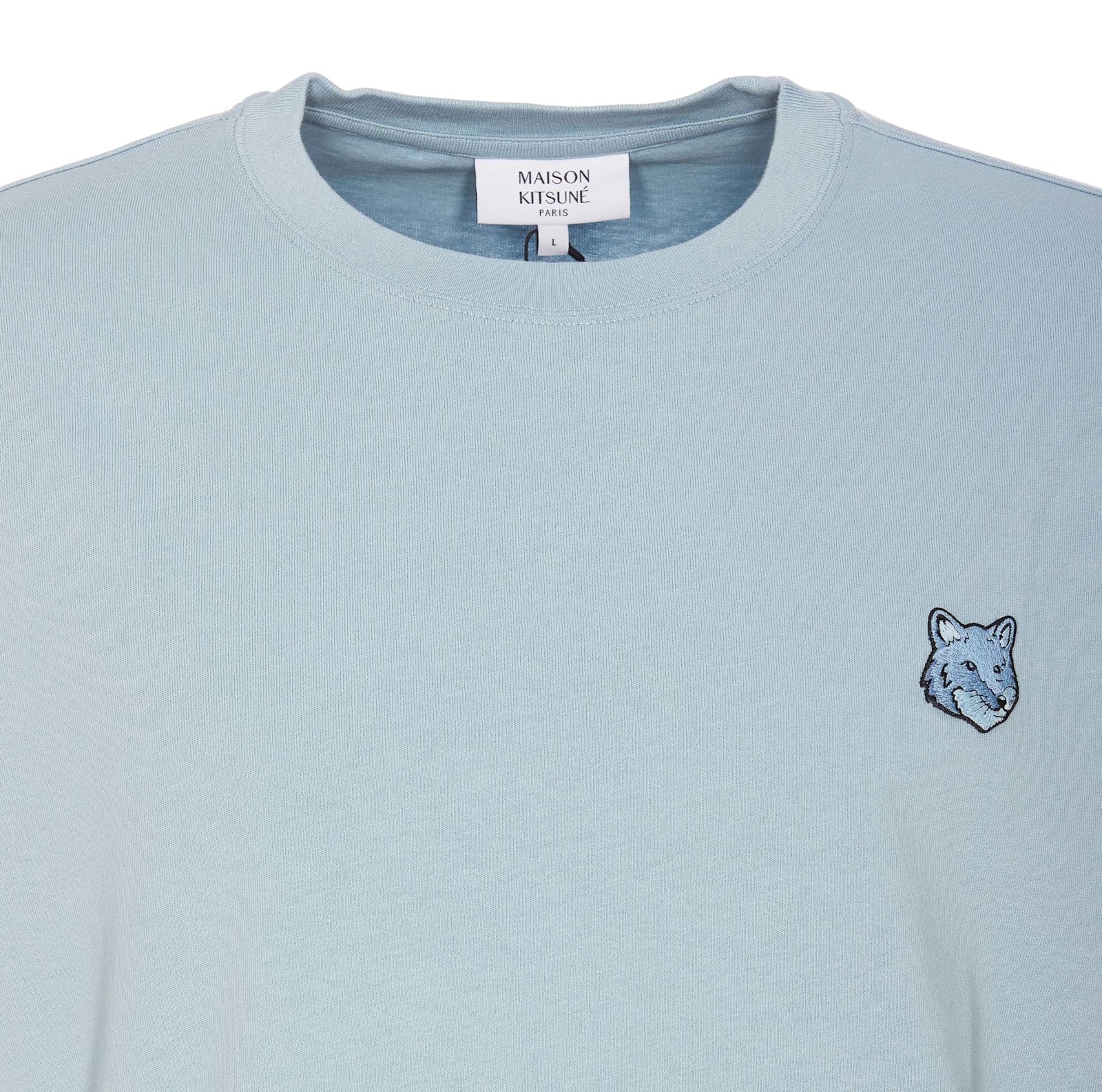 MAISON KITSUNÉ FOX HEAD PATCH T-SHIRT 