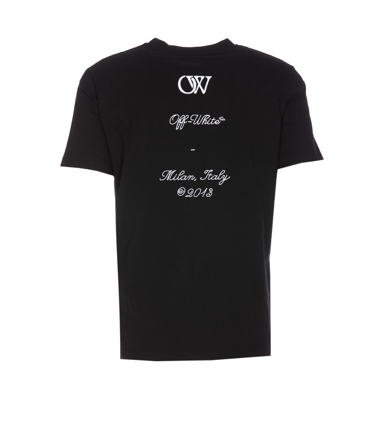 Shop Off-white 23 Logo Slim T-shirt In Black