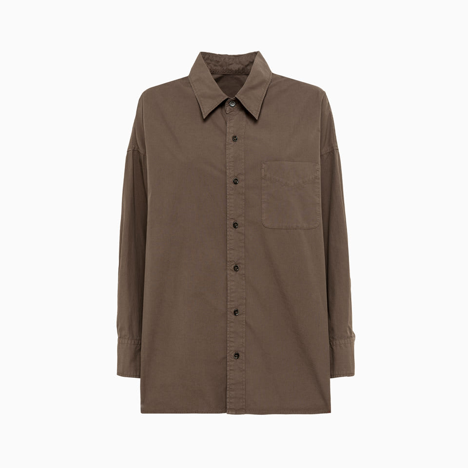 Nine In The Morning Layla Oversized Shirt In Brown