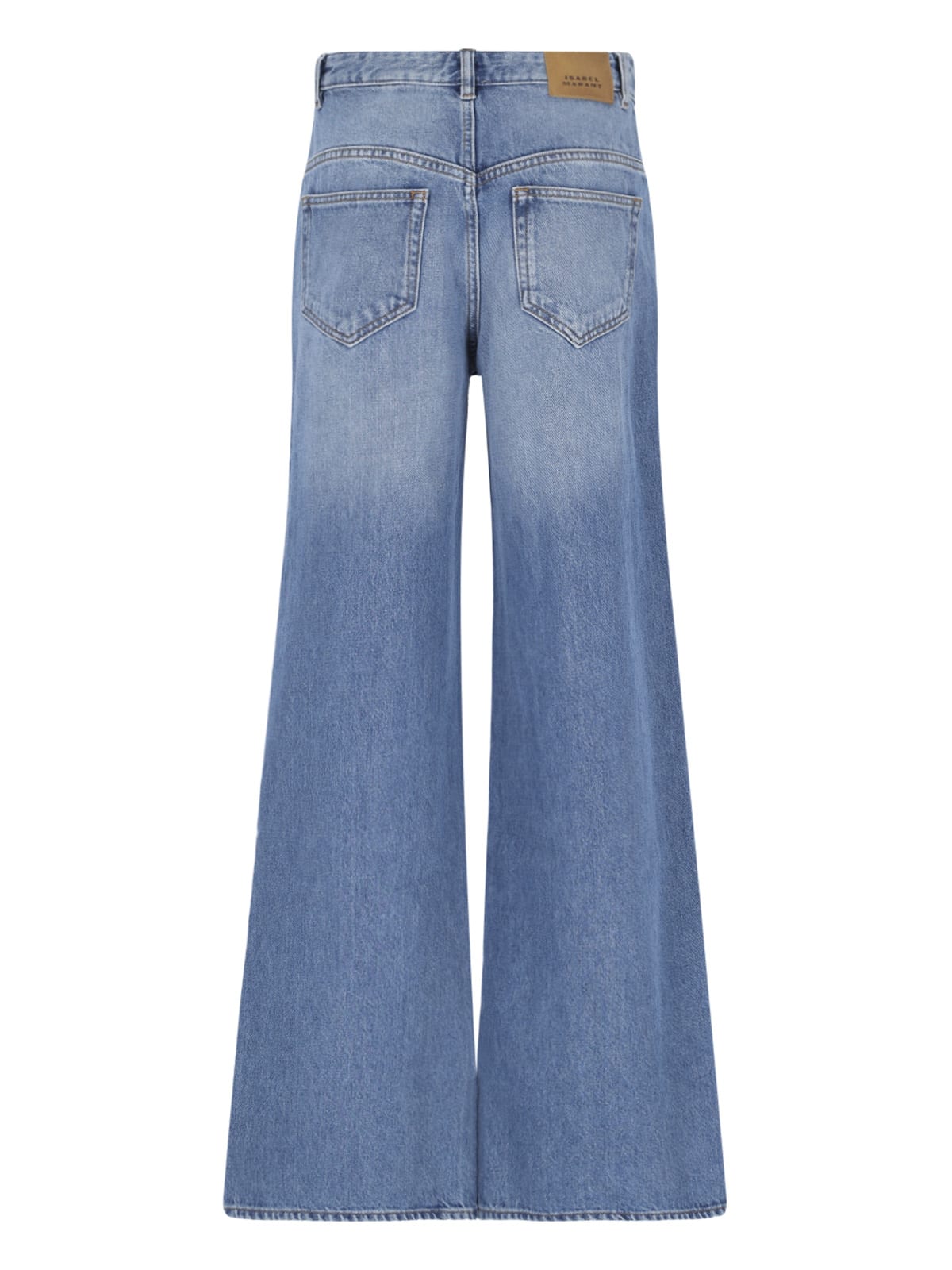 Shop Isabel Marant Palazzo Jeans In Blue