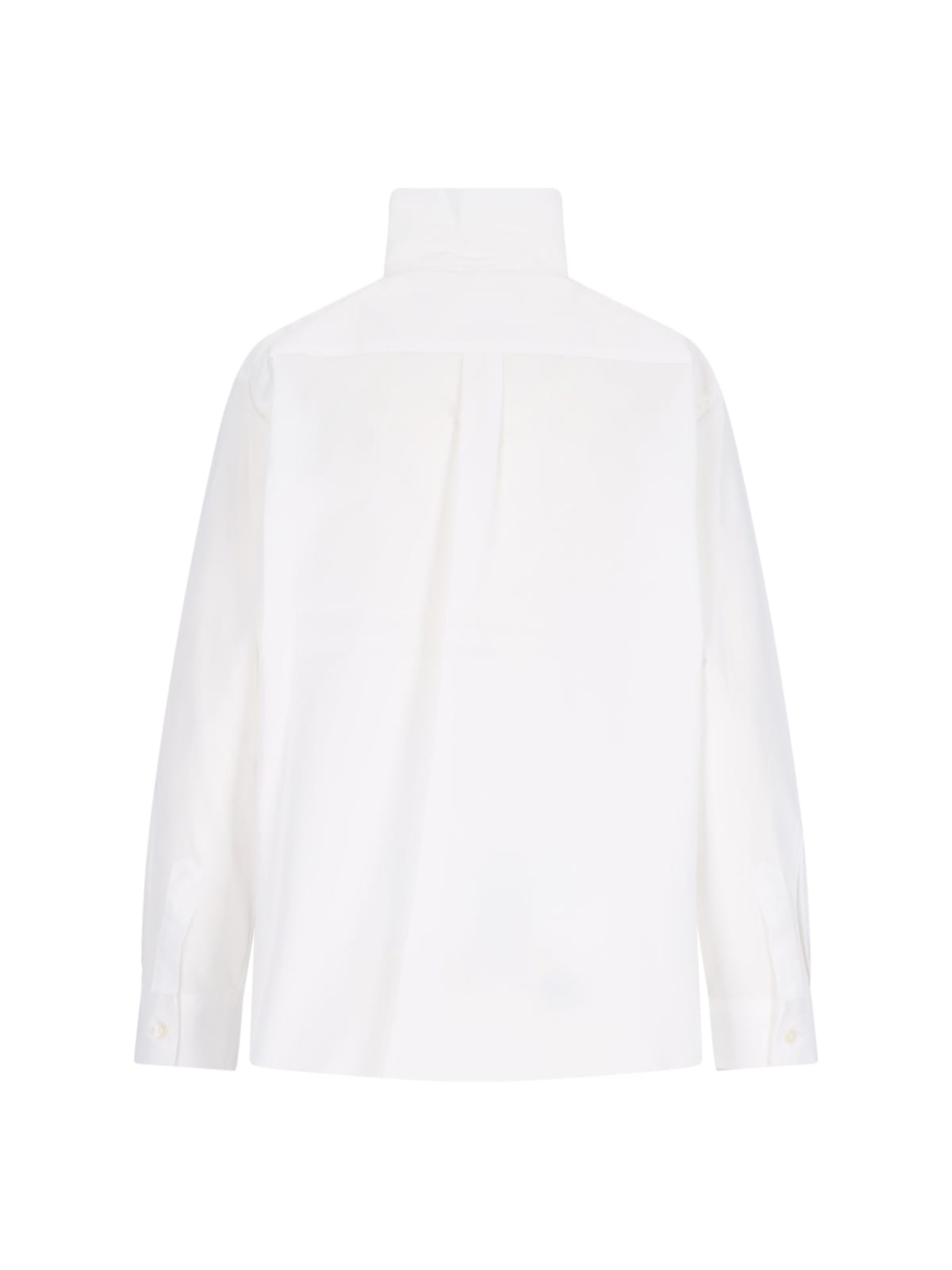 Shop Sibel Saral Ebrar High Neck Shirt In White