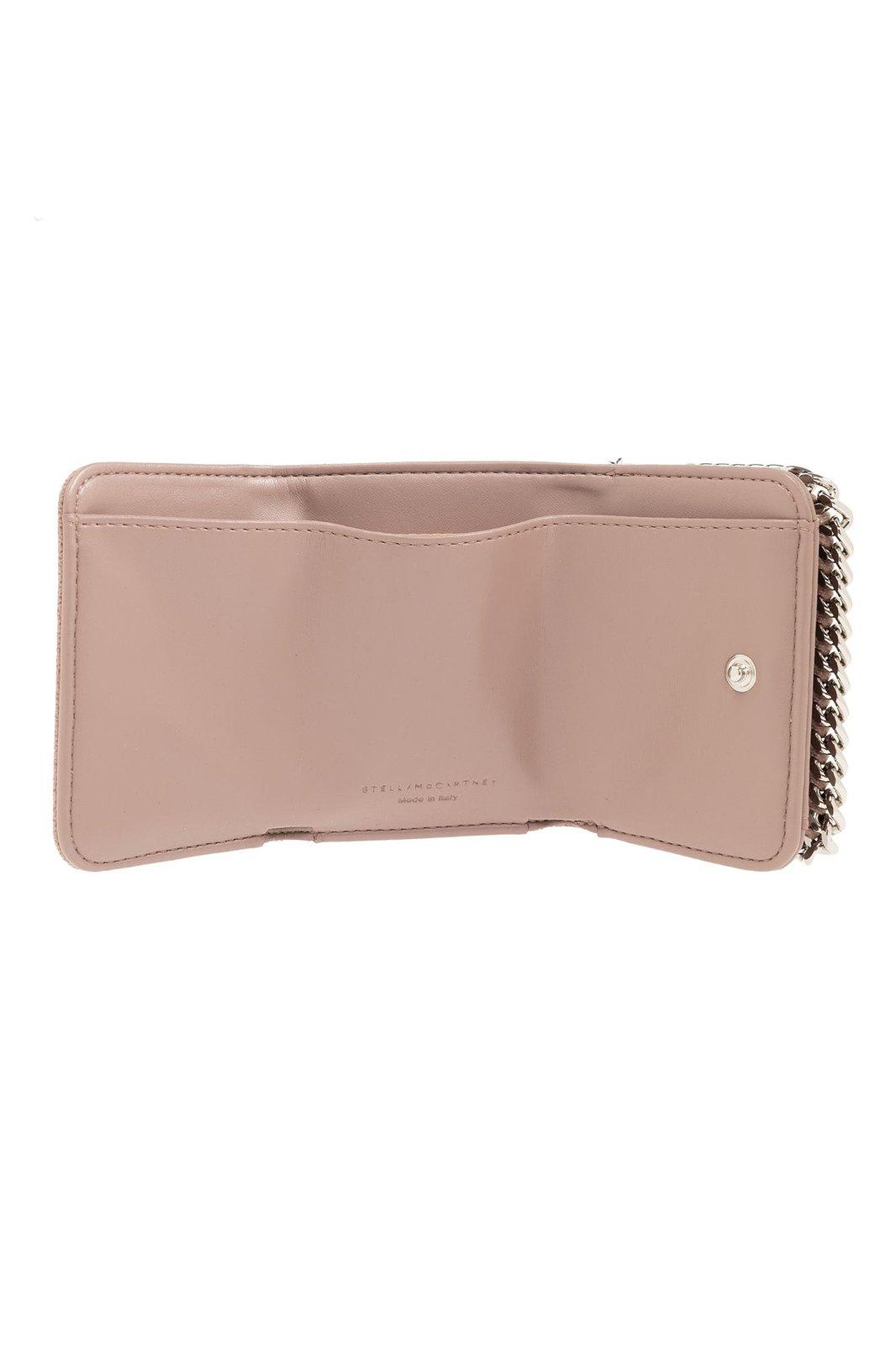 Shop Stella Mccartney Small Falabella Tri-fold Wallet In Pink