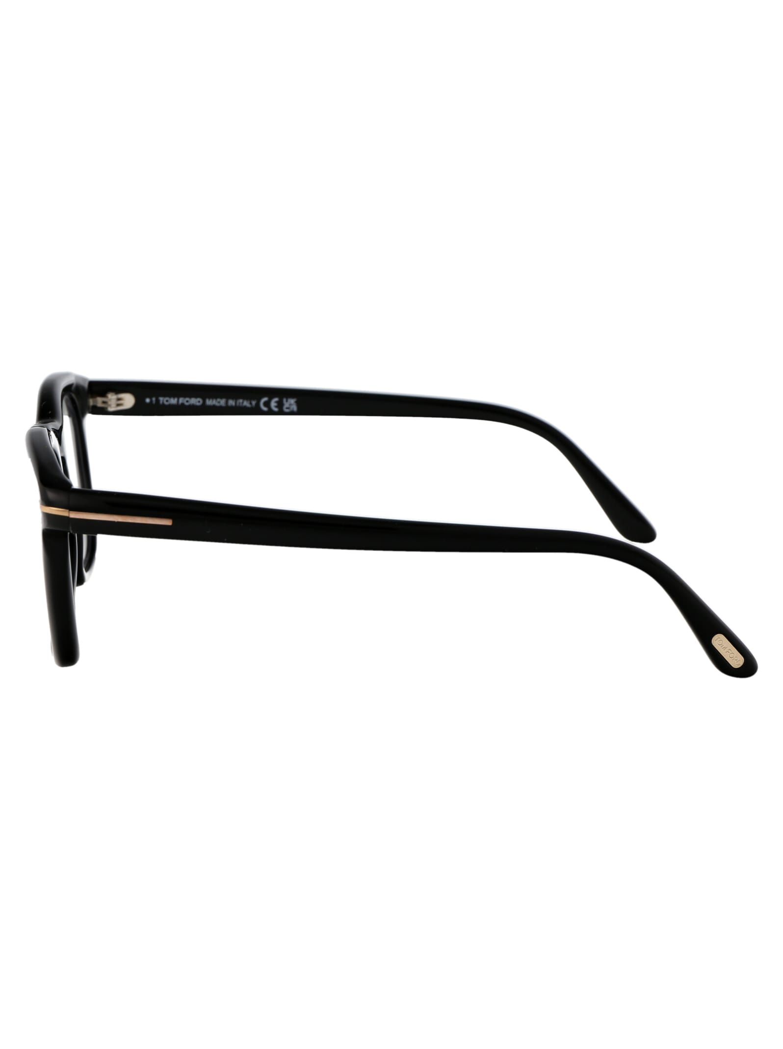 Shop Tom Ford Ft5870-b Glasses In 001 Nero Lucido