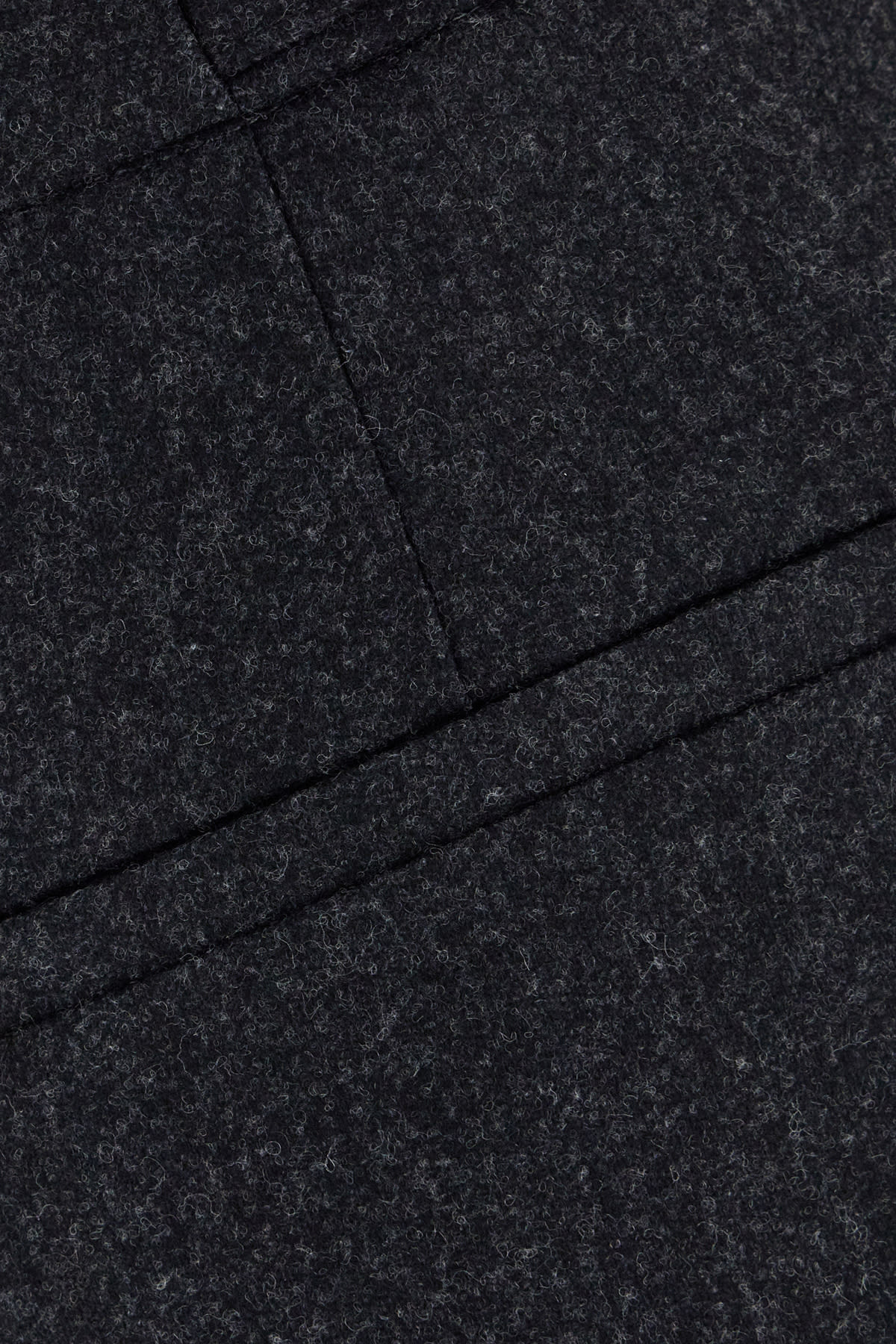 Alaïa Dark Grey Wool Pant In Black