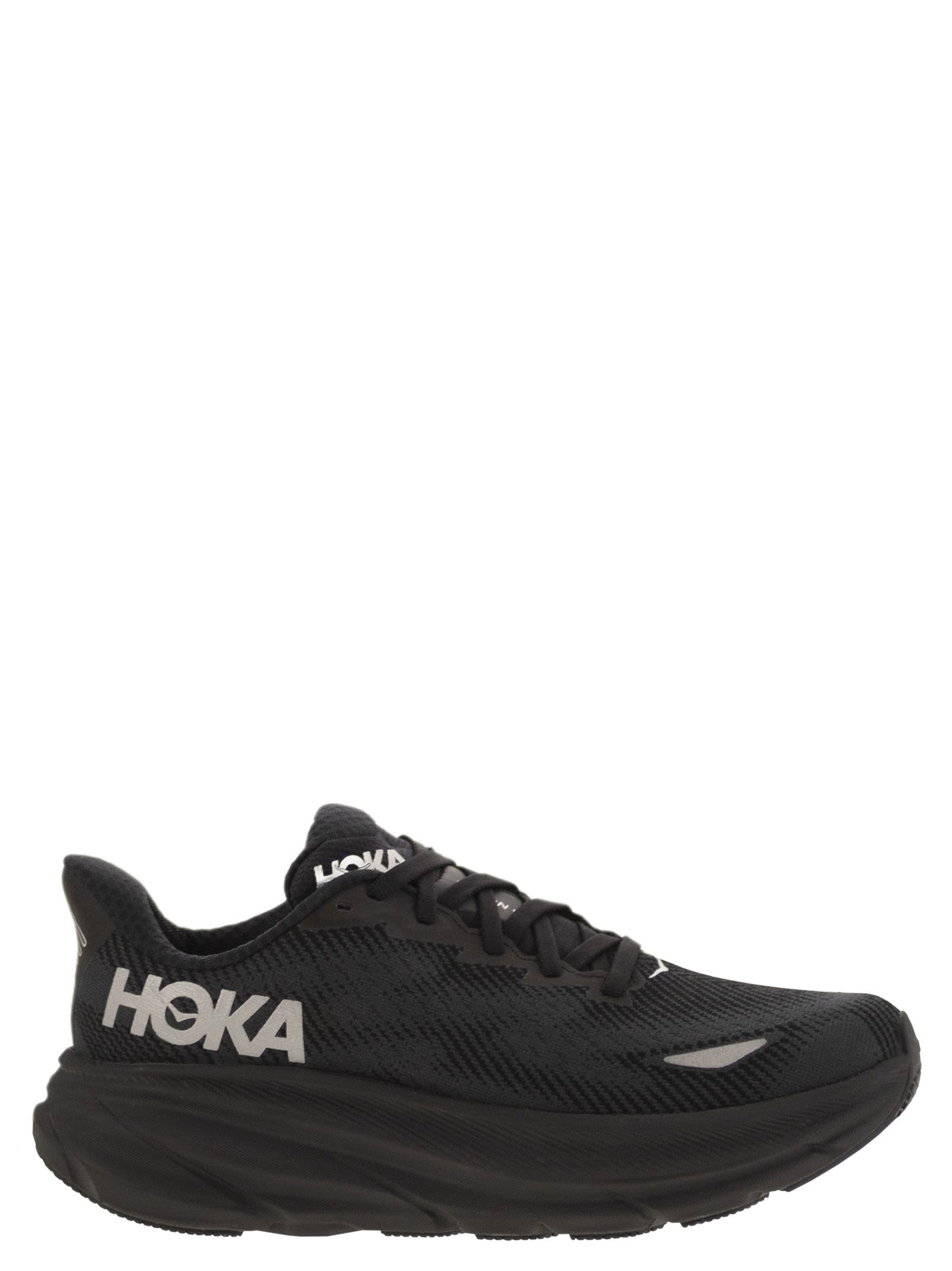 Shop Hoka Clifton 9 - Breathable Sports Shoev In Black