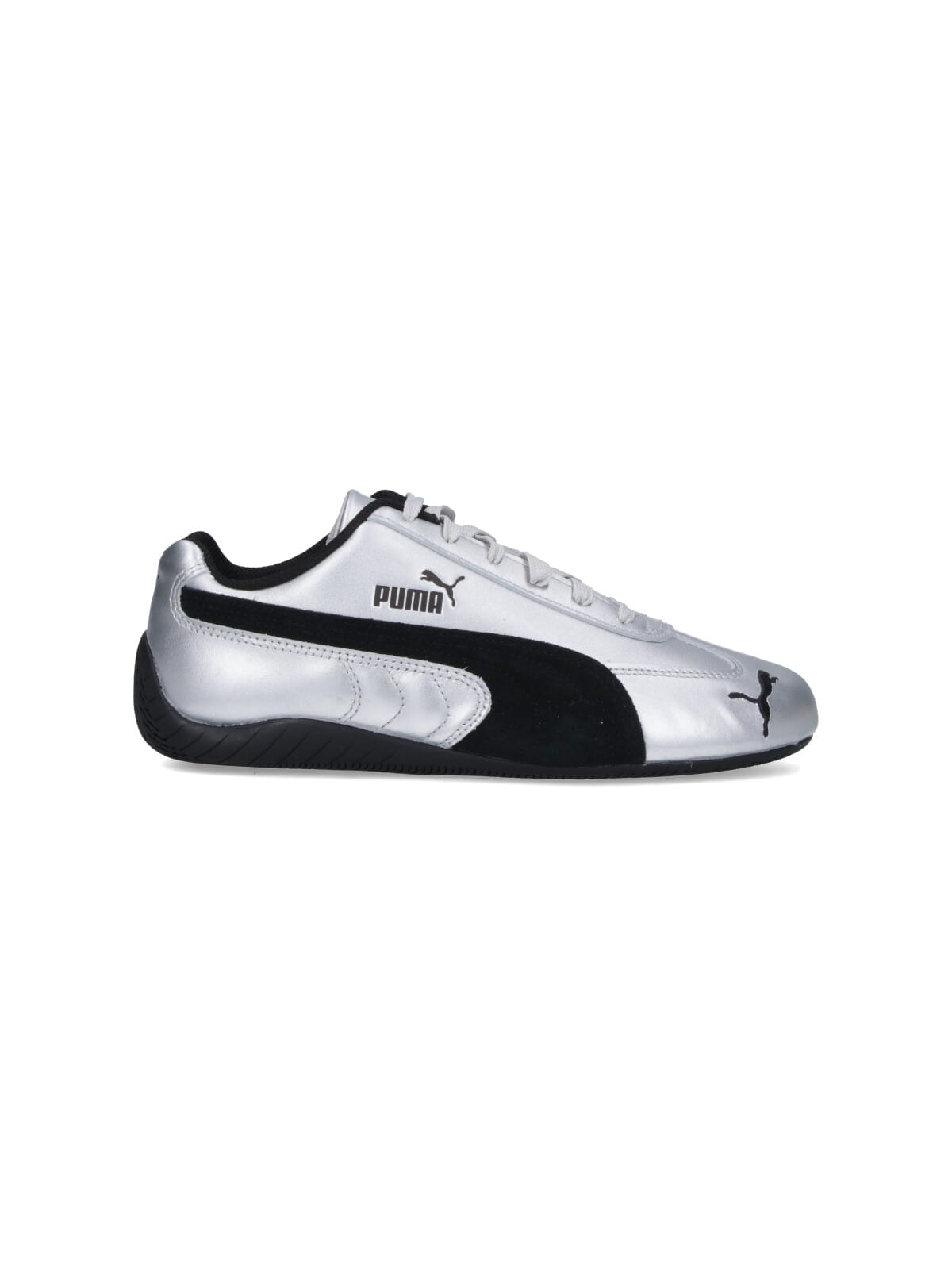 Puma Silver Speedcat Metallic Sneakers In Gray