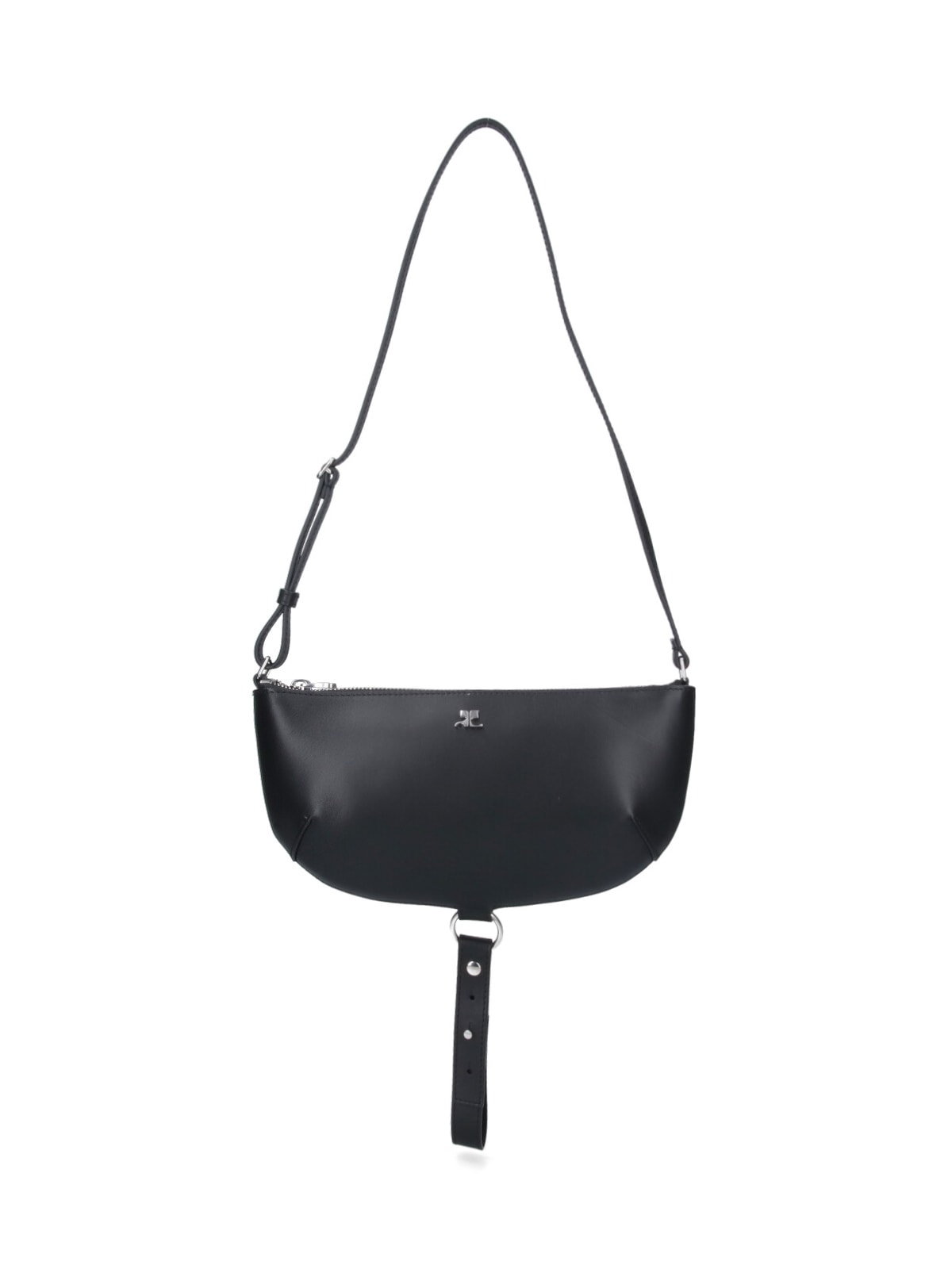 Courrèges Holy Eclipse Shoulder Bag In Black