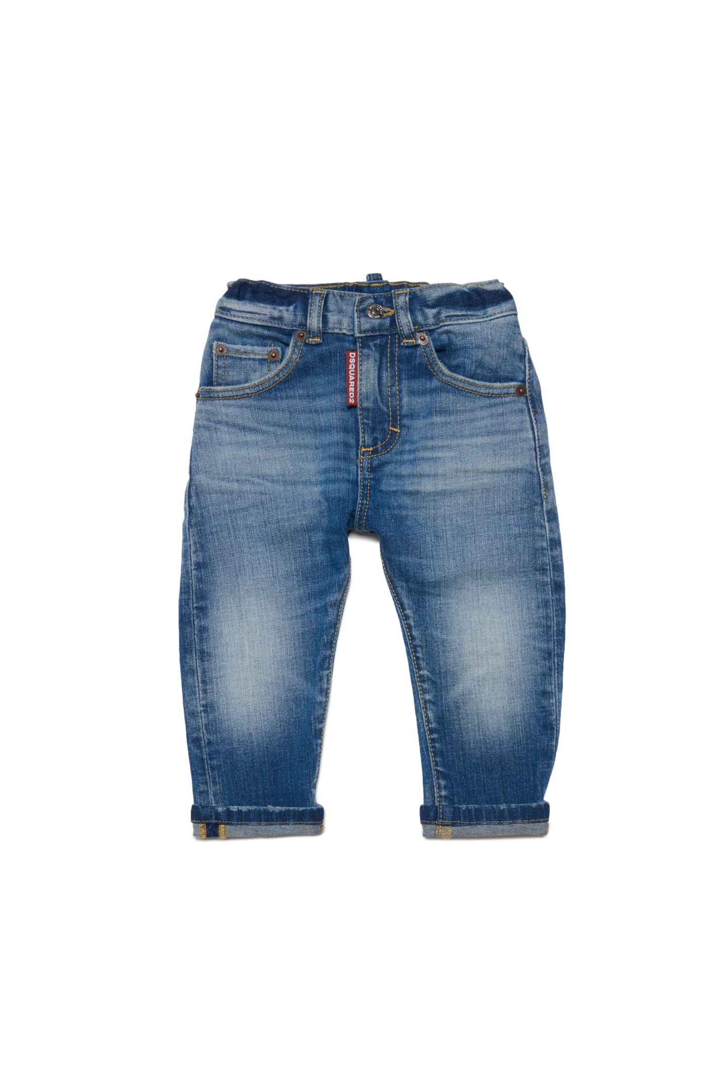Shop Dsquared2 D2p76ab Trousers Dsquared Shaded Jeans In Blue Denim