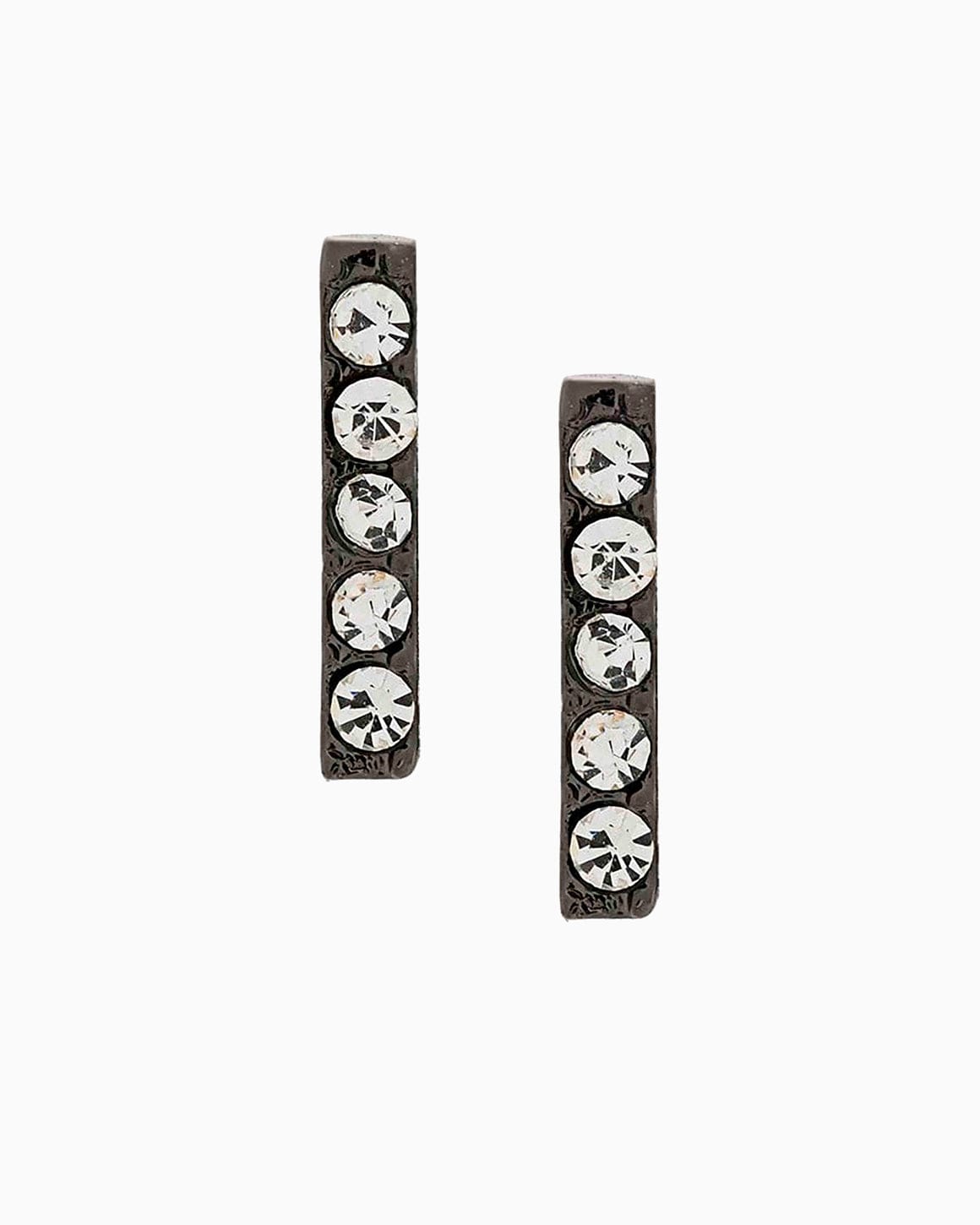 Earrings Lobo Line Mini Black Diamond