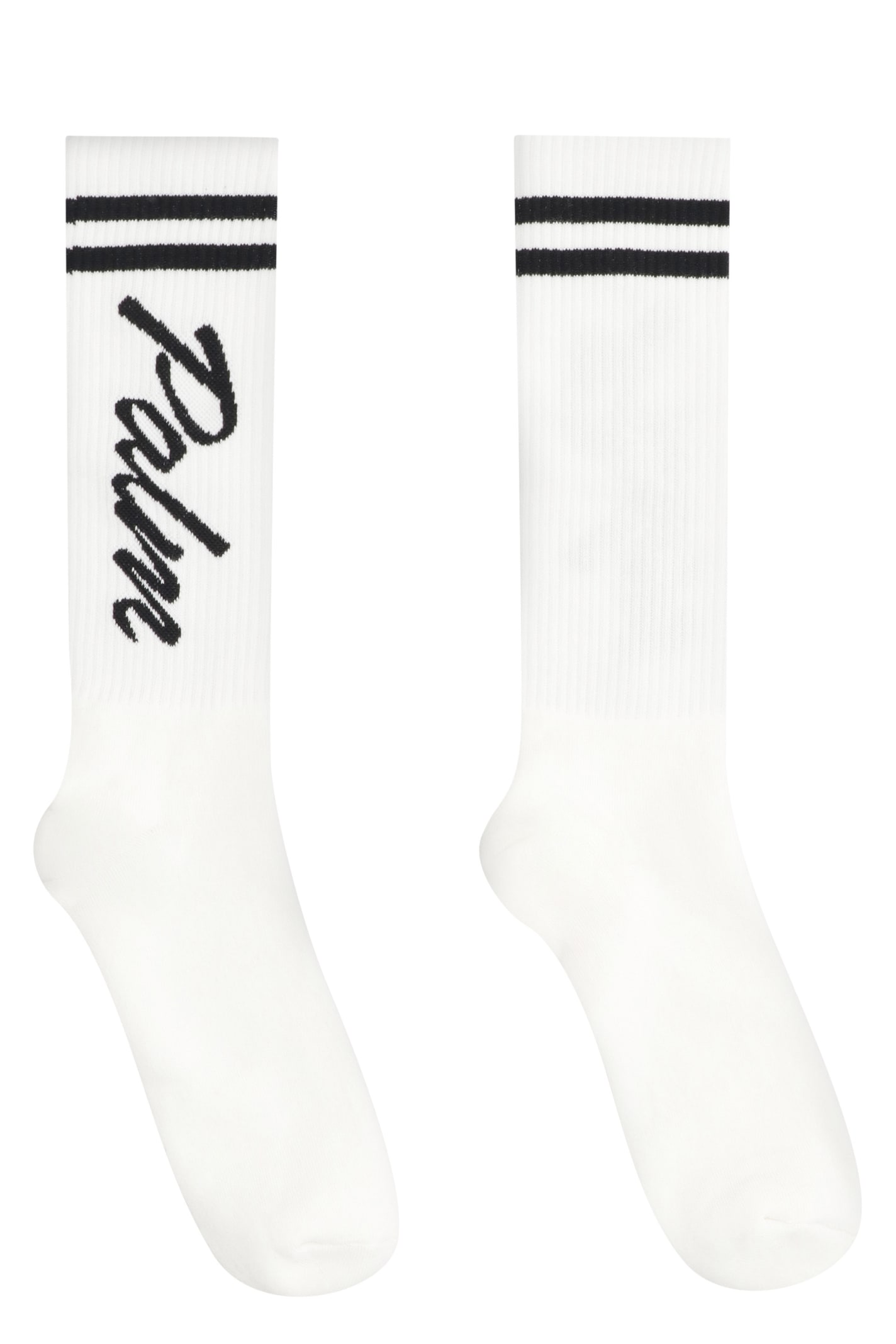 Palm Angels Cotton Socks With Logo
